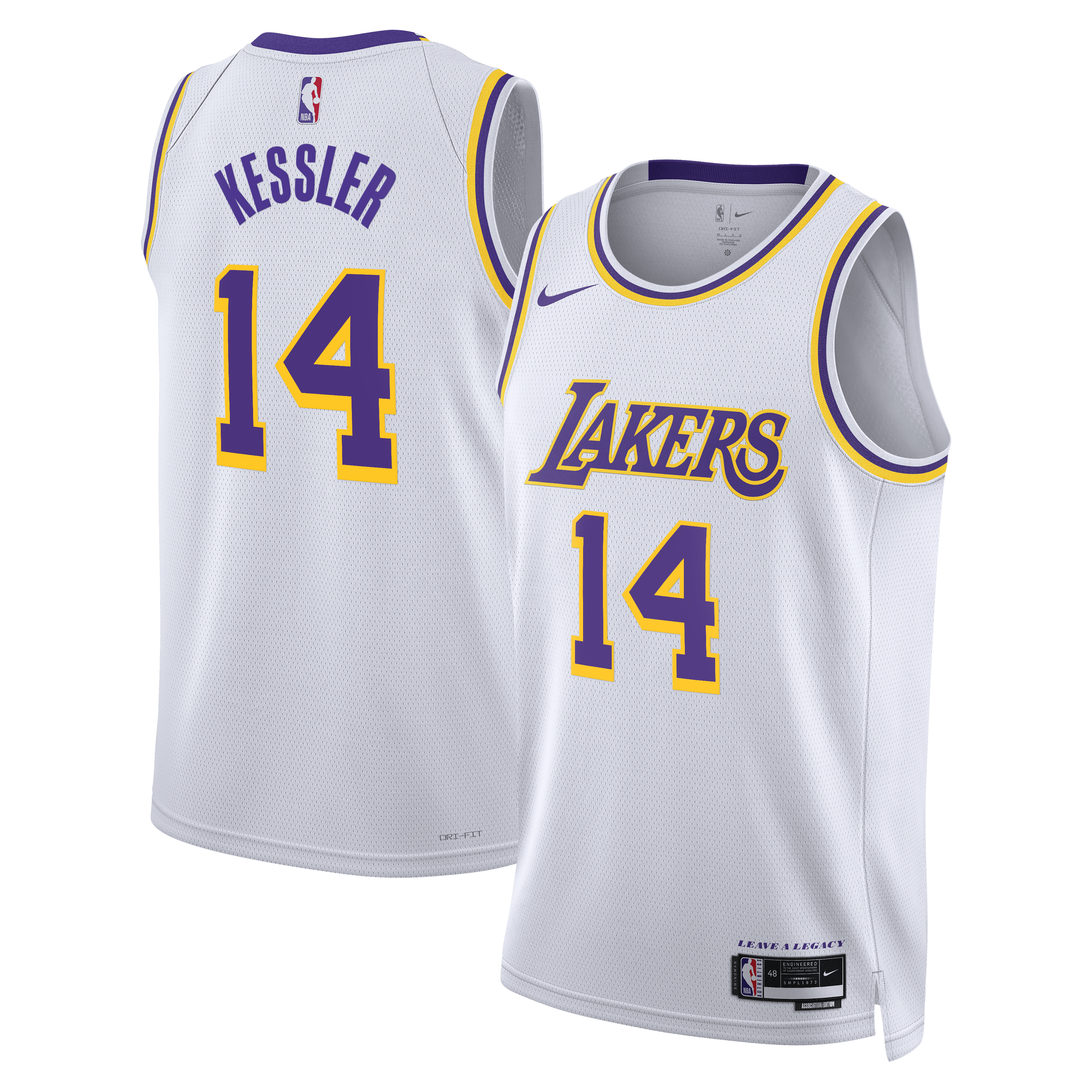 Walker Kessler Los Angeles Lakers Association Edition Swingman Jersey - White - Unisex