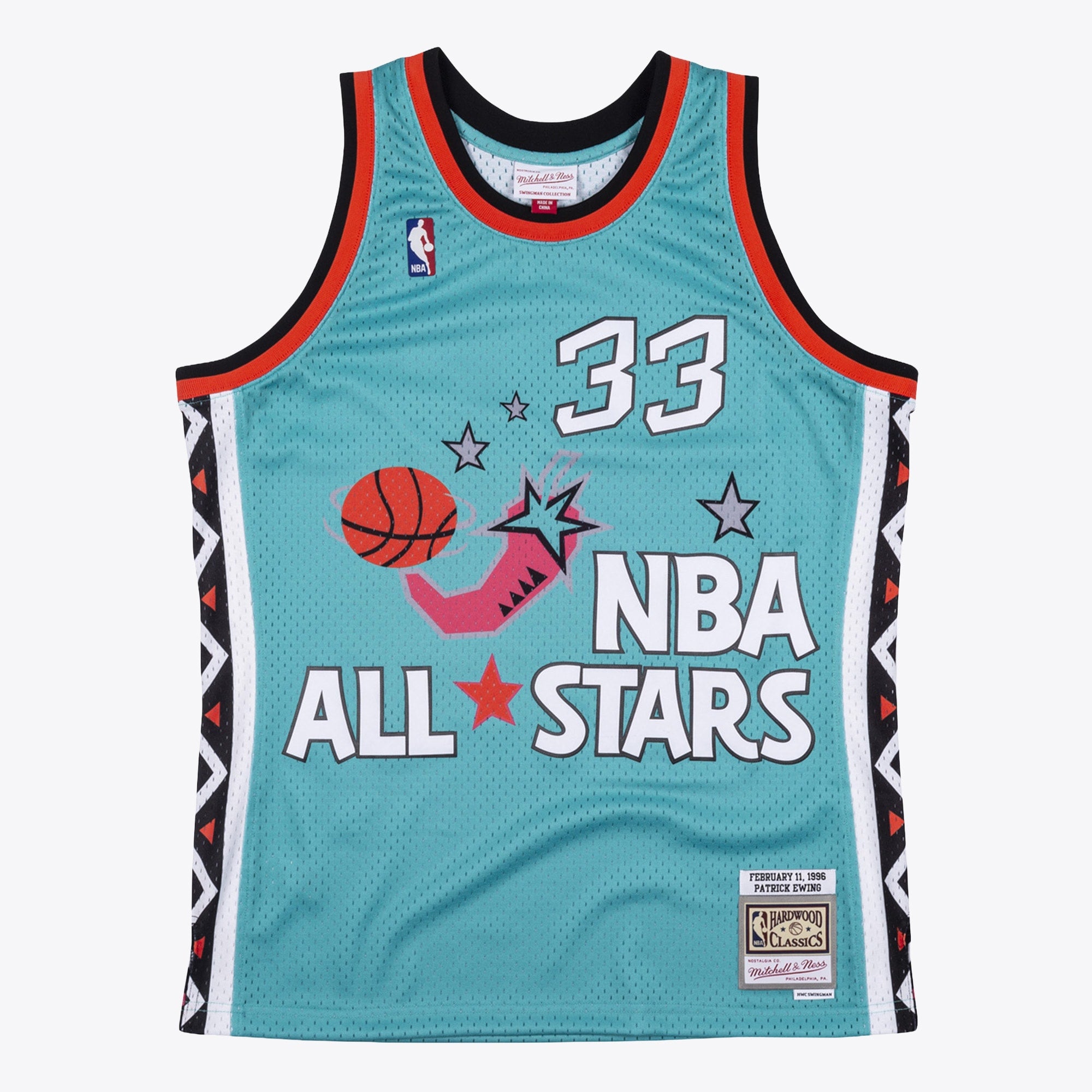 Patrick Ewing New York Knicks 1996 All-Star Authentic Swingman Jersey - Teal