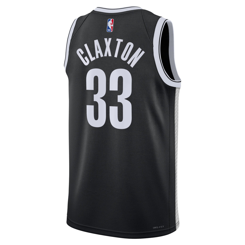 Nic Claxton Brooklyn Nets Icon Edition Swingman Jersey - Black - Unisex