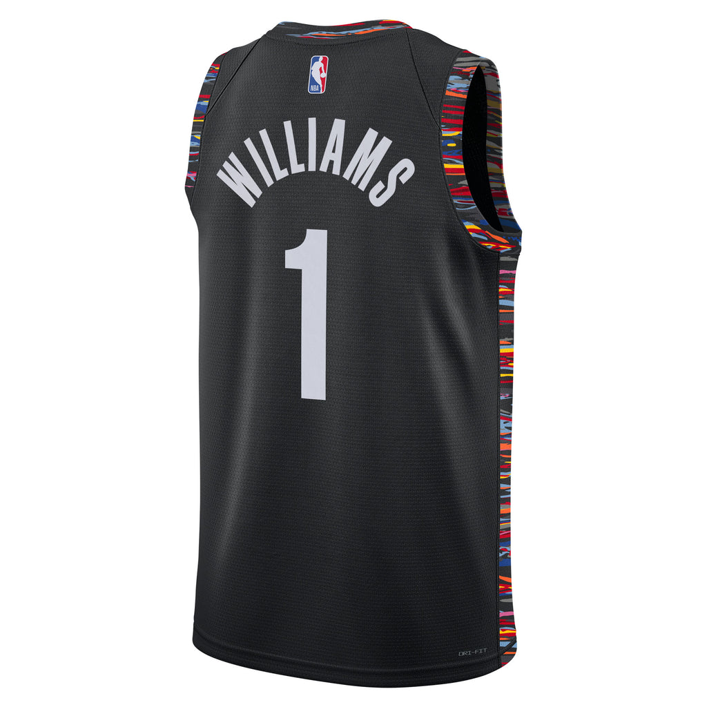 Ziaire Williams Brooklyn Nets 2025/26 City Edition Swingman Jersey - Black - Unisex
