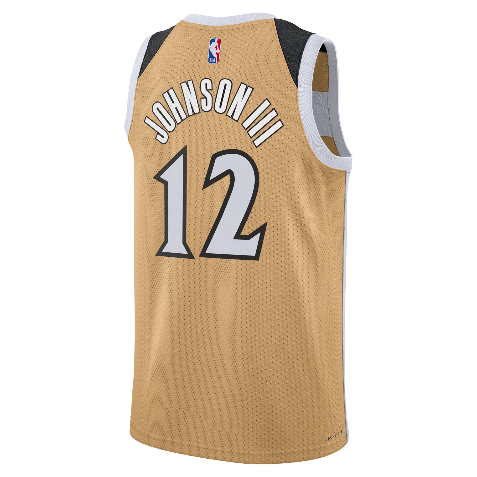Tre Johnson III Washington Wizards 2025/26 City Edition Swingman Jersey - Tan - Unisex