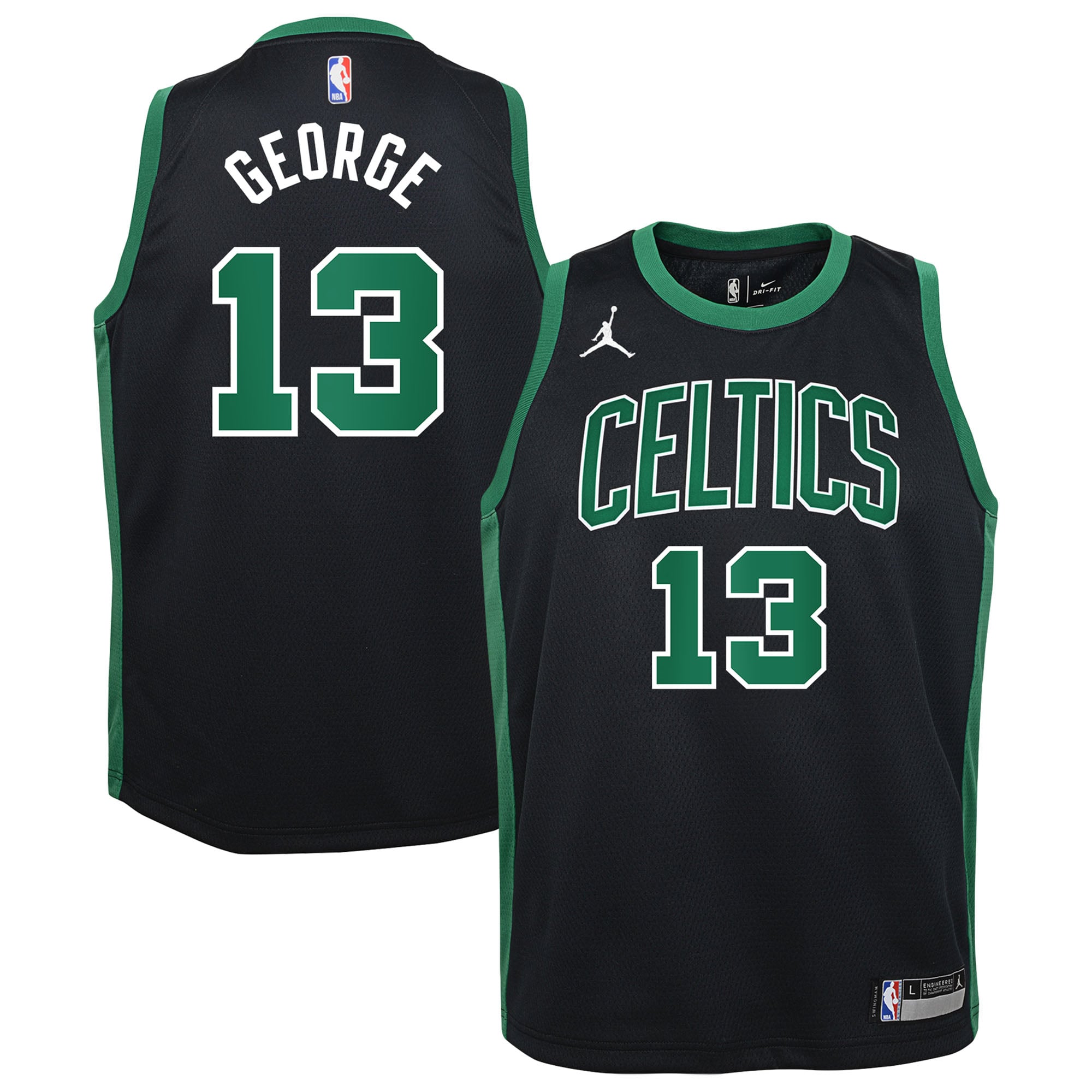 Paul George Boston Celtics Statement Edition Swingman Jersey - Black - Youth