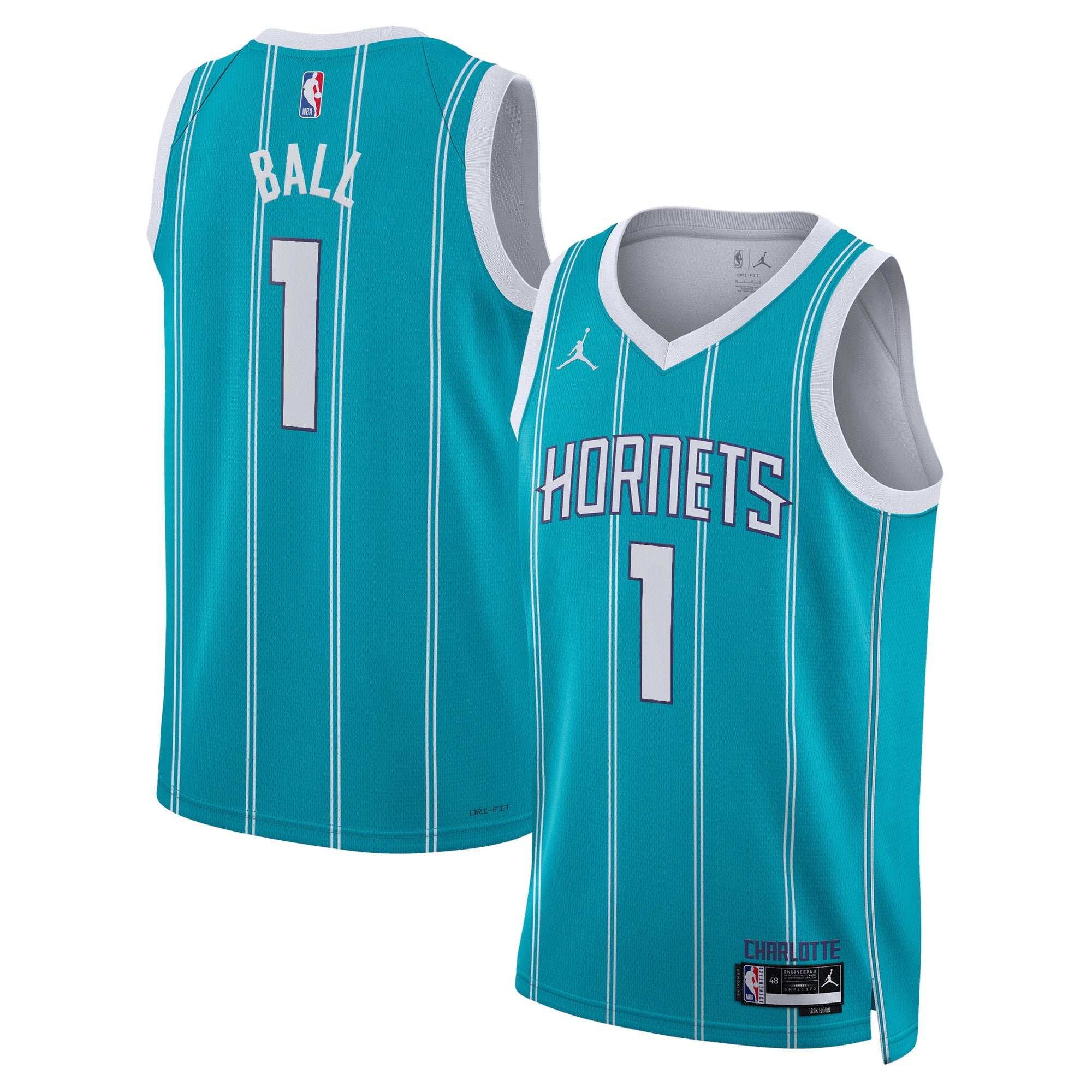 LaMelo Ball Charlotte Hornets Icon Edition Swingman Jersey - Teal - Unisex