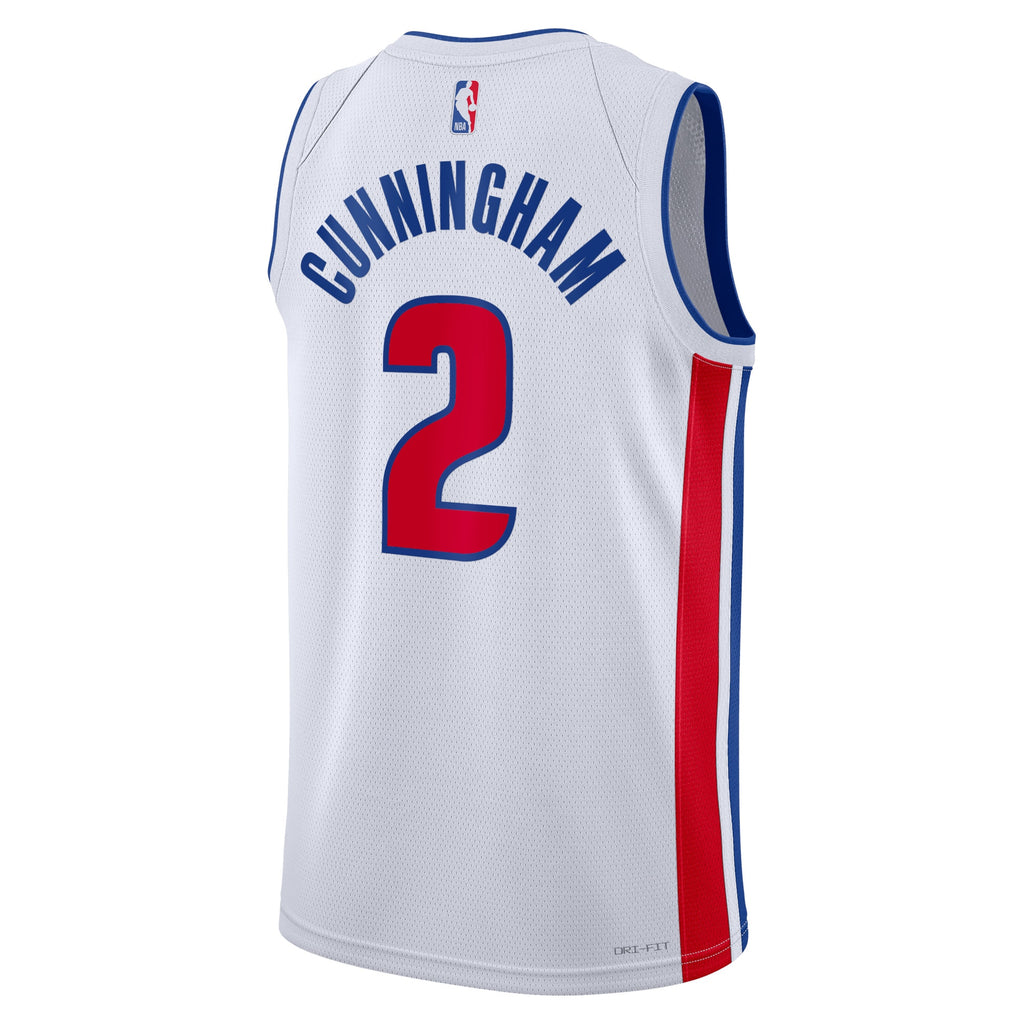 Cade Cunningham Detroit Pistons Association Edition Swingman Jersey - White - Unisex
