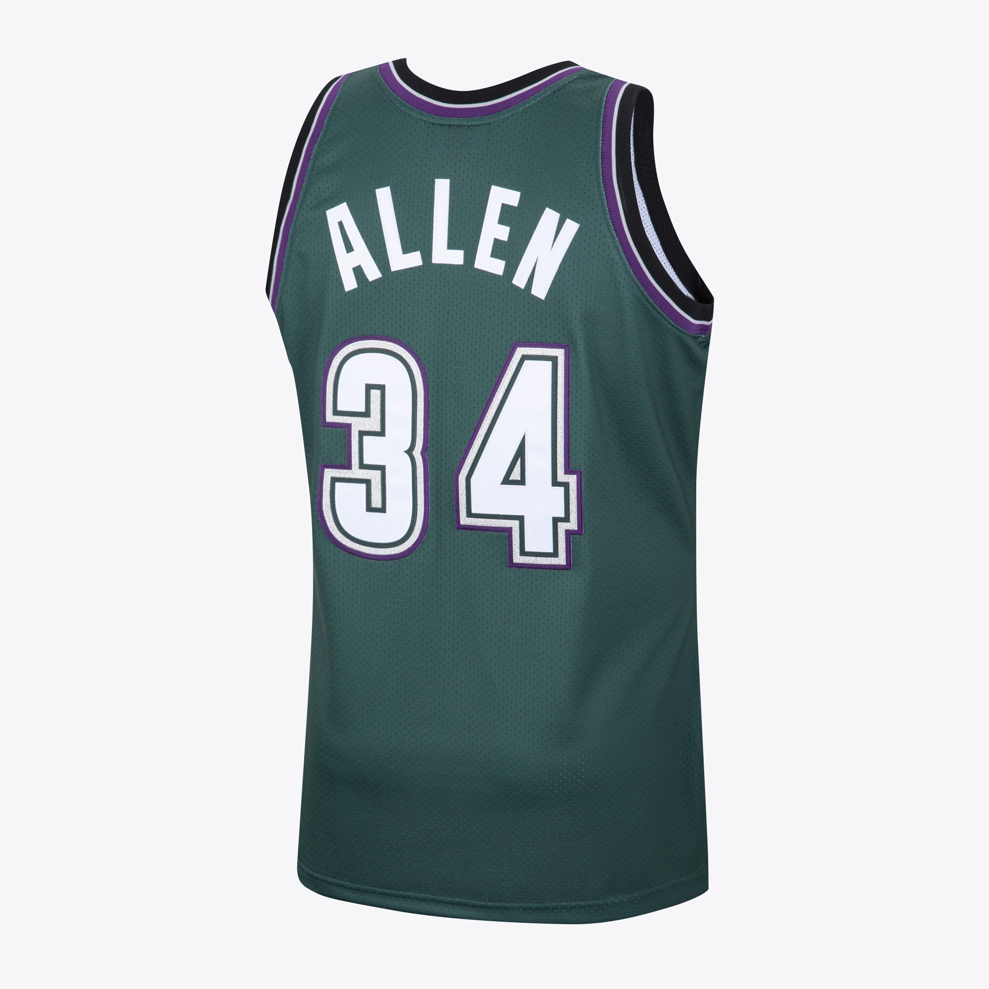 Ray Allen Milwaukee Bucks 1996 Hardwood Classics Alternate Swingman Jersey - Dark Green - Mens