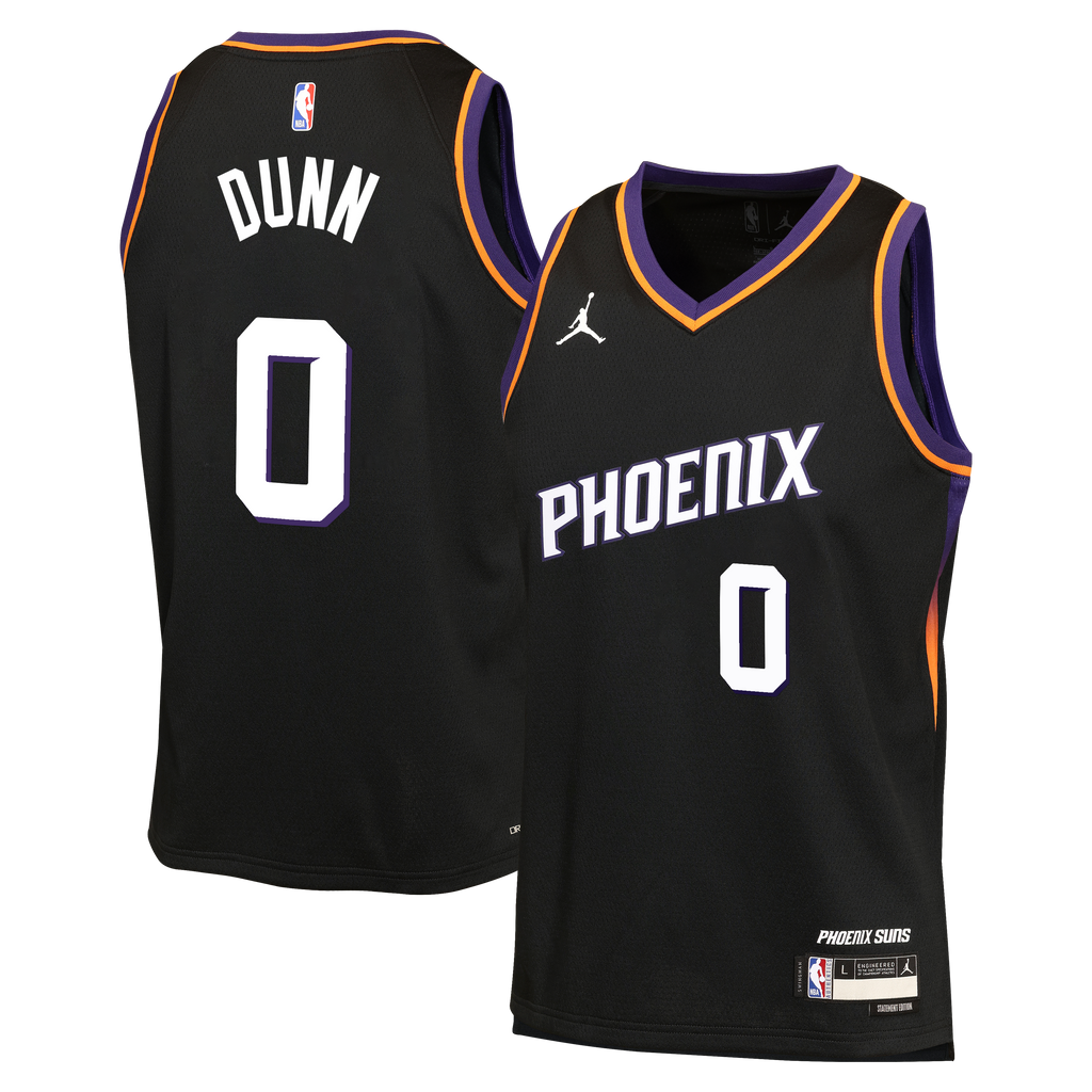 Ryan Dunn Phoenix Suns Statement Edition Jersey - Black - Youth