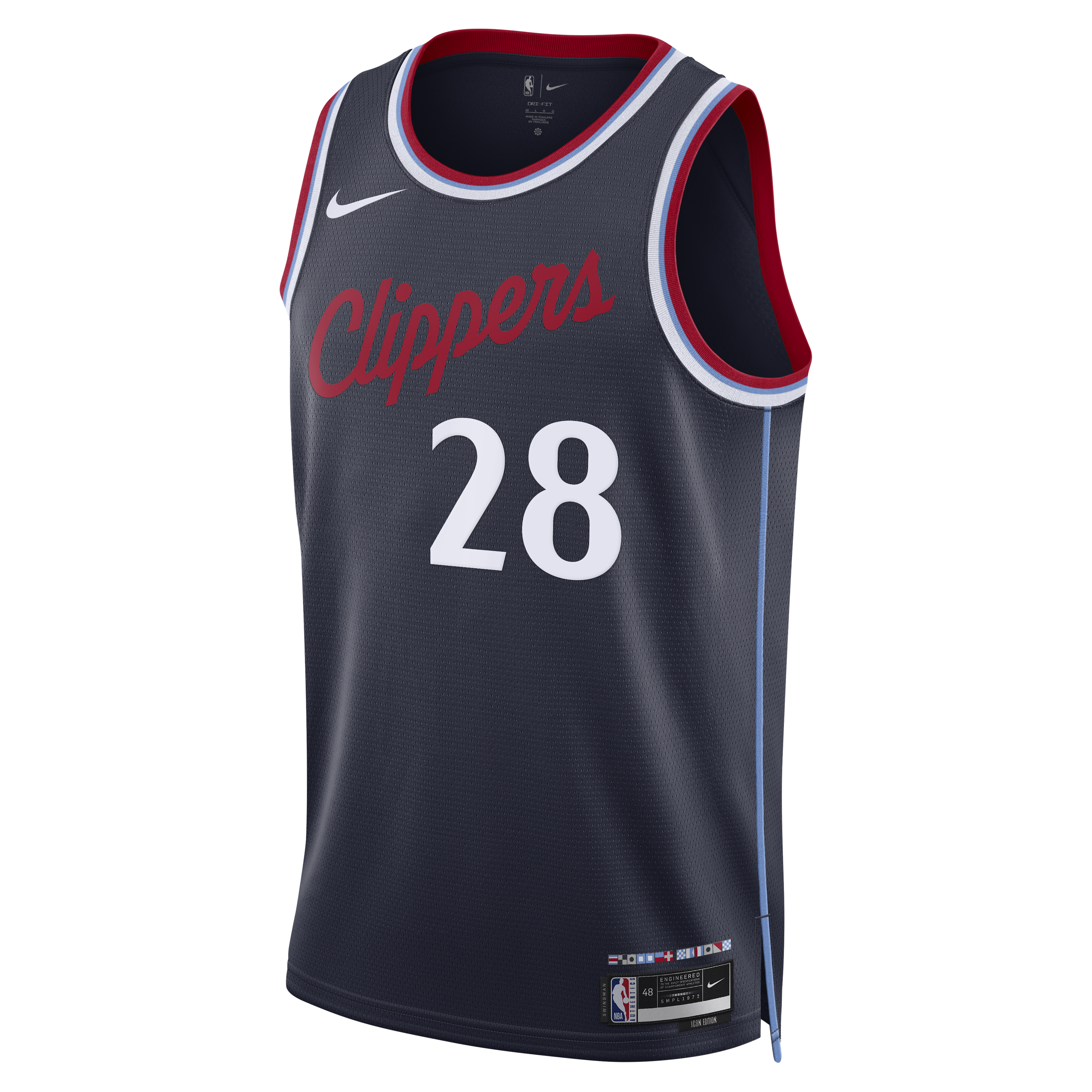 Rui Hachimura Los Angeles Clippers Icon Edition Replica Swingman Jersey - Navy - Unisex