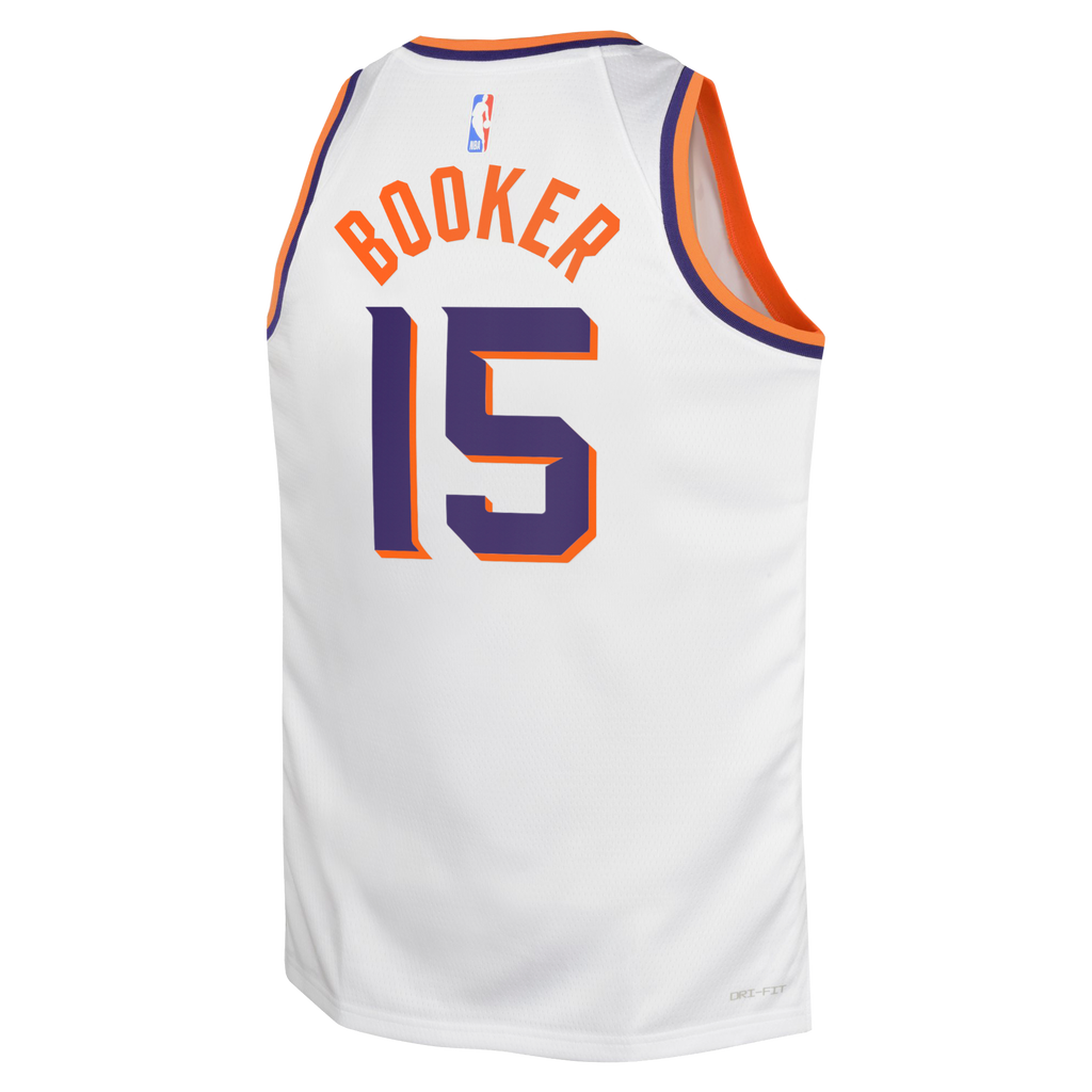 Devin Booker Phoenix Suns Association Edition Swingman Jersey - White - Youth