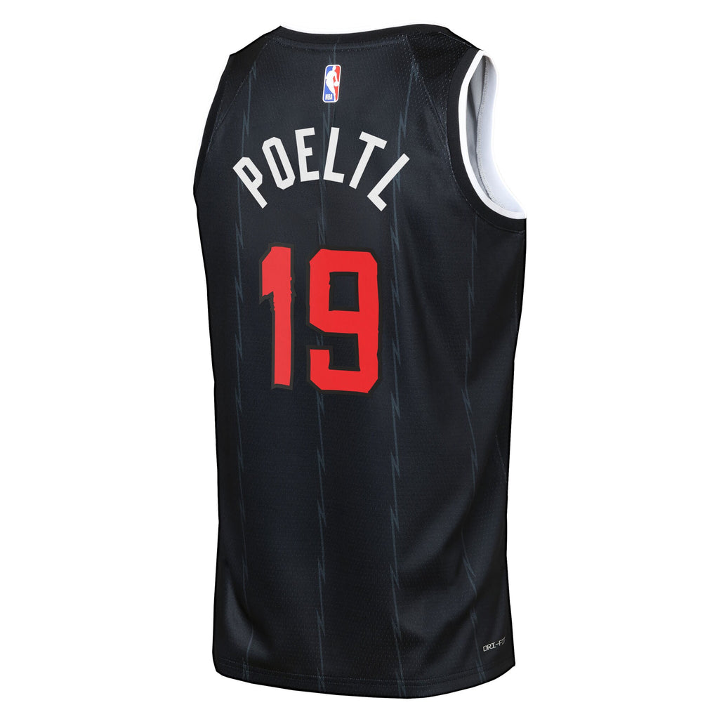 Jakob Poeltl Toronto Raptors 2025/26 City Edition Swingman Jersey - Black - Youth