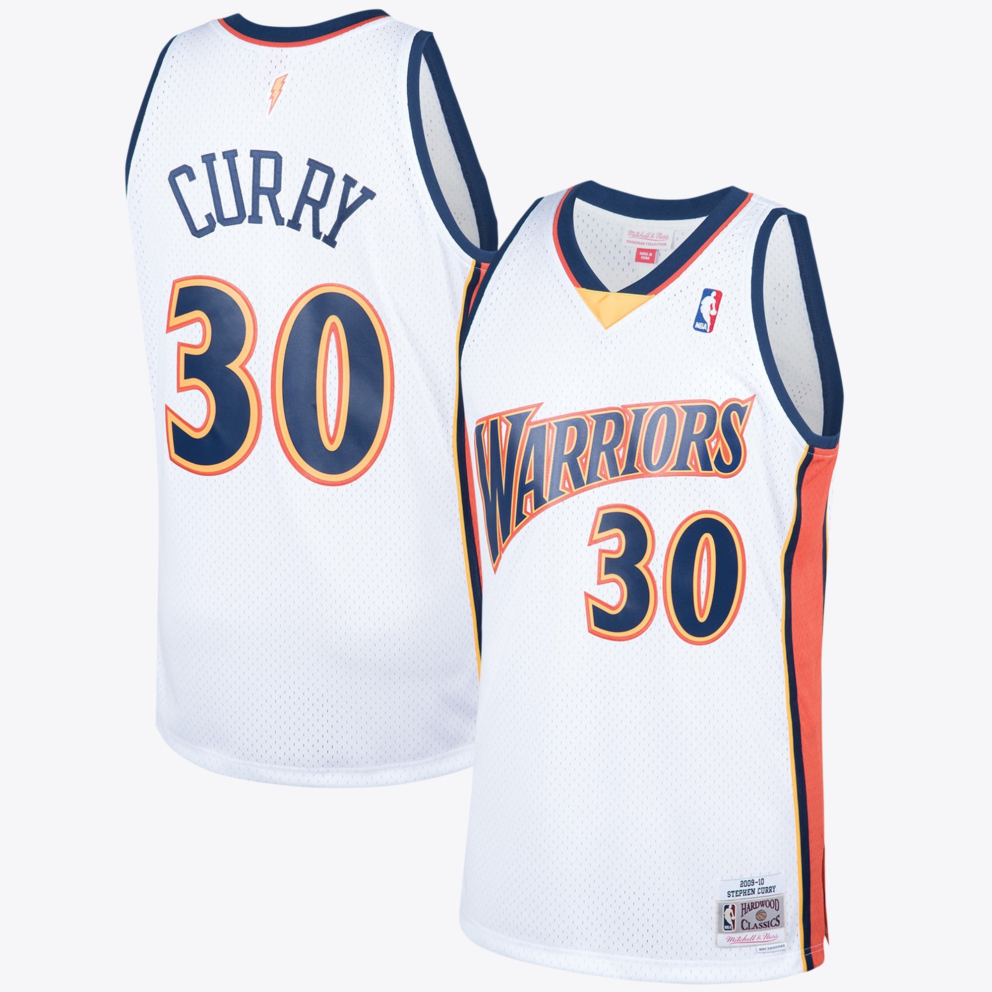 Stephen Curry Golden State Warriors 2009 Hardwood Classics Swingman Home Jersey - White - Mens
