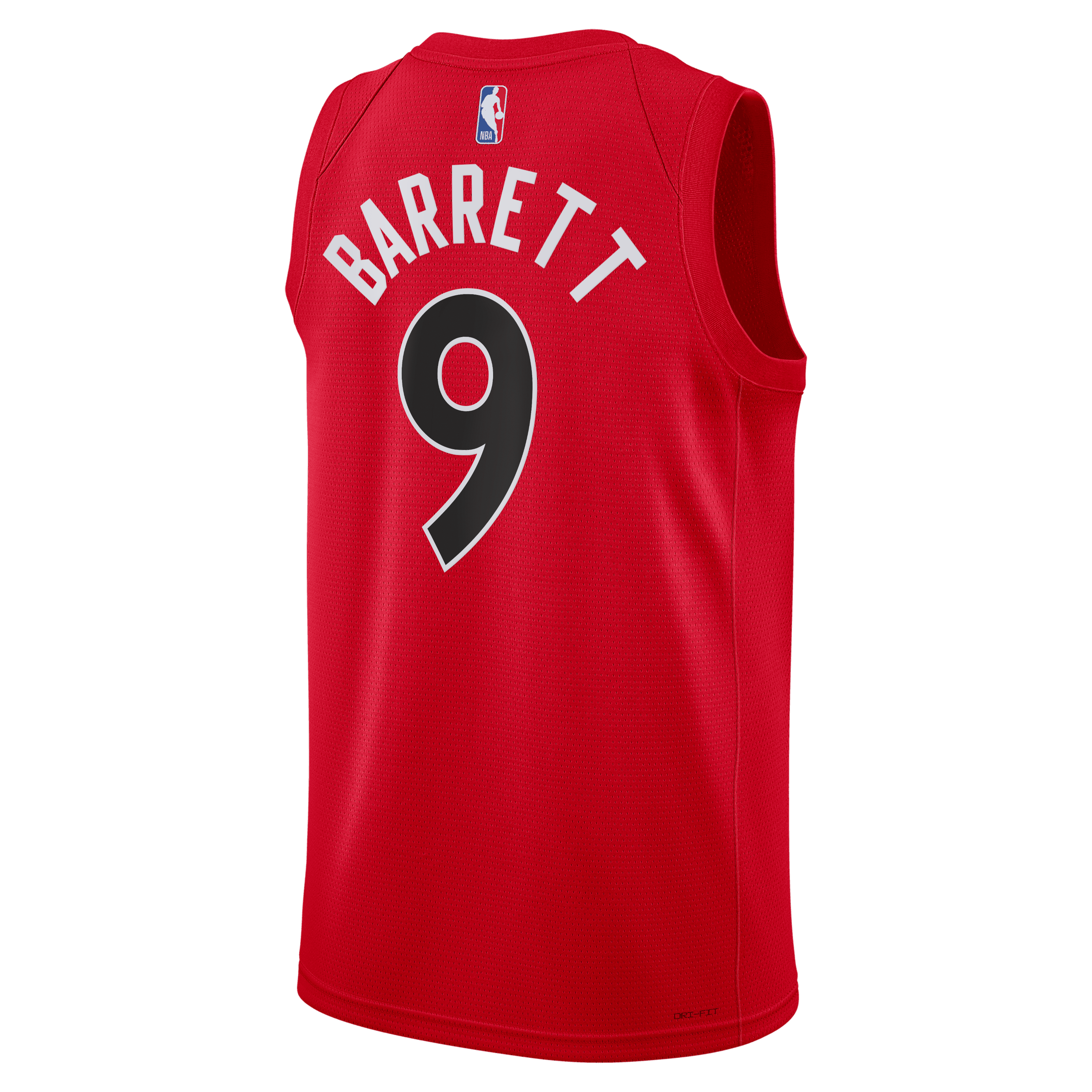 RJ Barrett Toronto Raptors Icon Edition Swingman Jersey - Red - Unisex