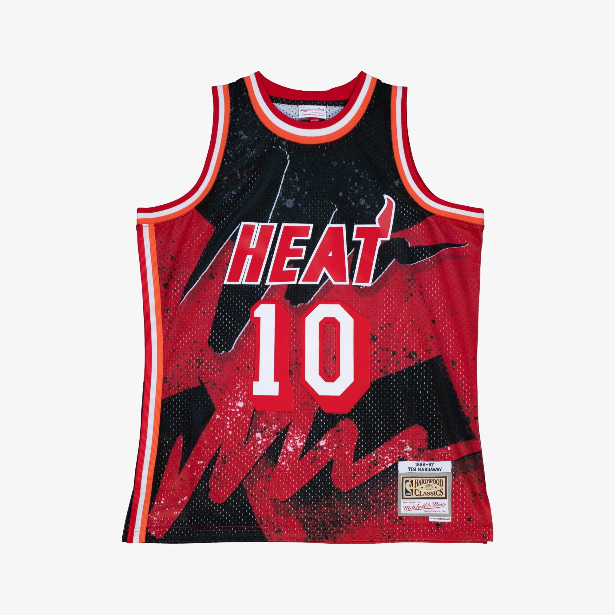 Tim Hardaway Miami Heat 1996 Hyper Hoops Swingman Jersey - Scarlet