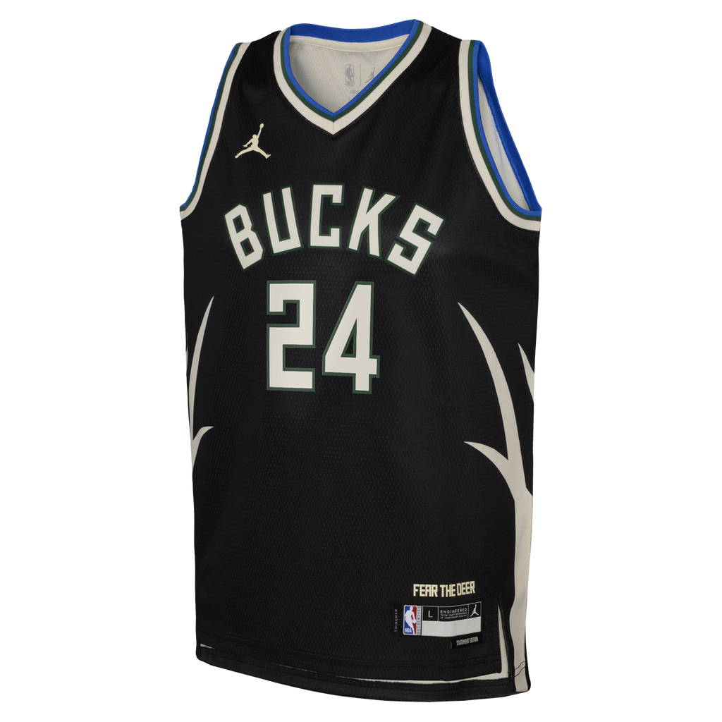Jaime Jaquez Jr. Milwaukee Bucks Statement Edition Swingman Jersey - Hunter Green - Youth