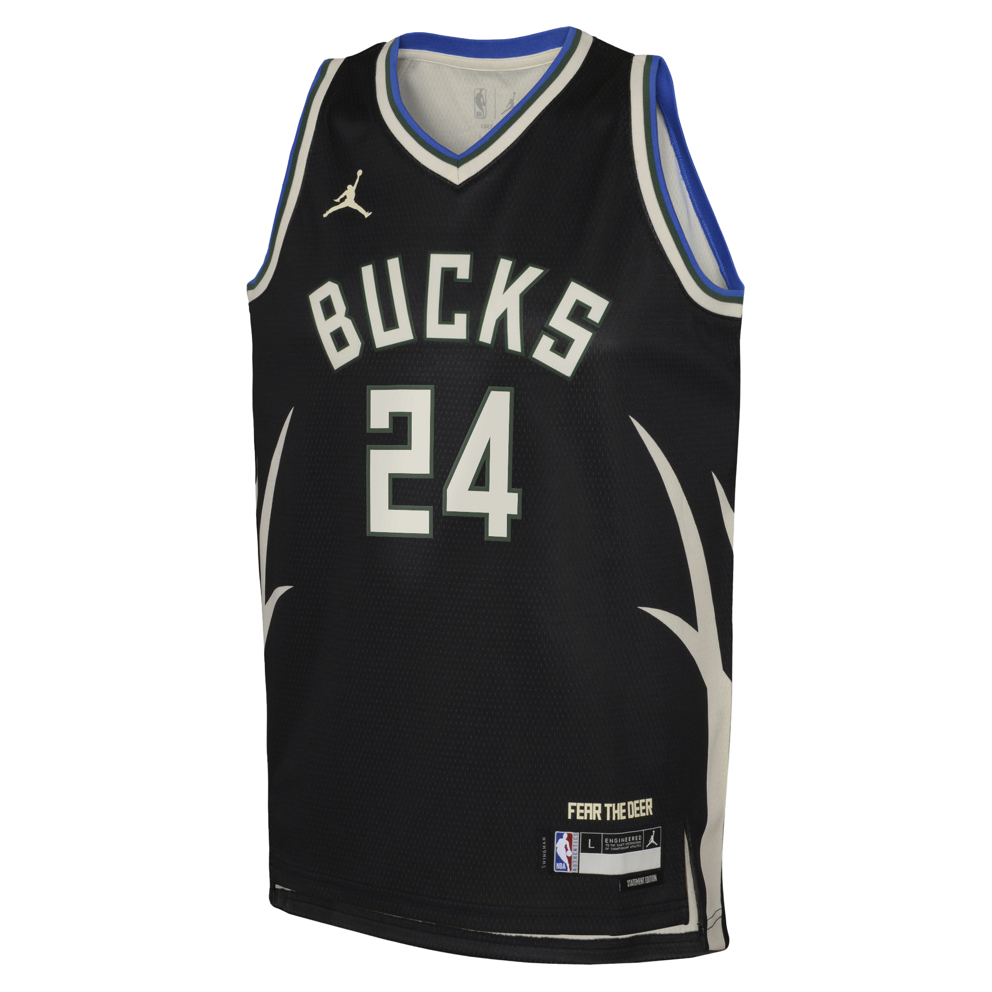 Jaime Jaquez Jr. Milwaukee Bucks Statement Edition Swingman Jersey - Hunter Green - Youth