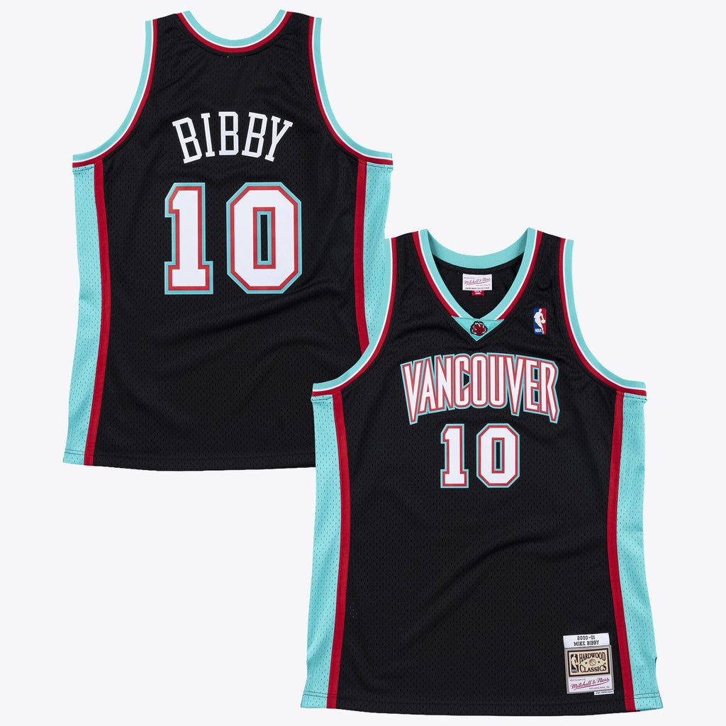 Mike Bibby Vancouver Grizzlies 2000 Authentic Swingman Jersey - Black