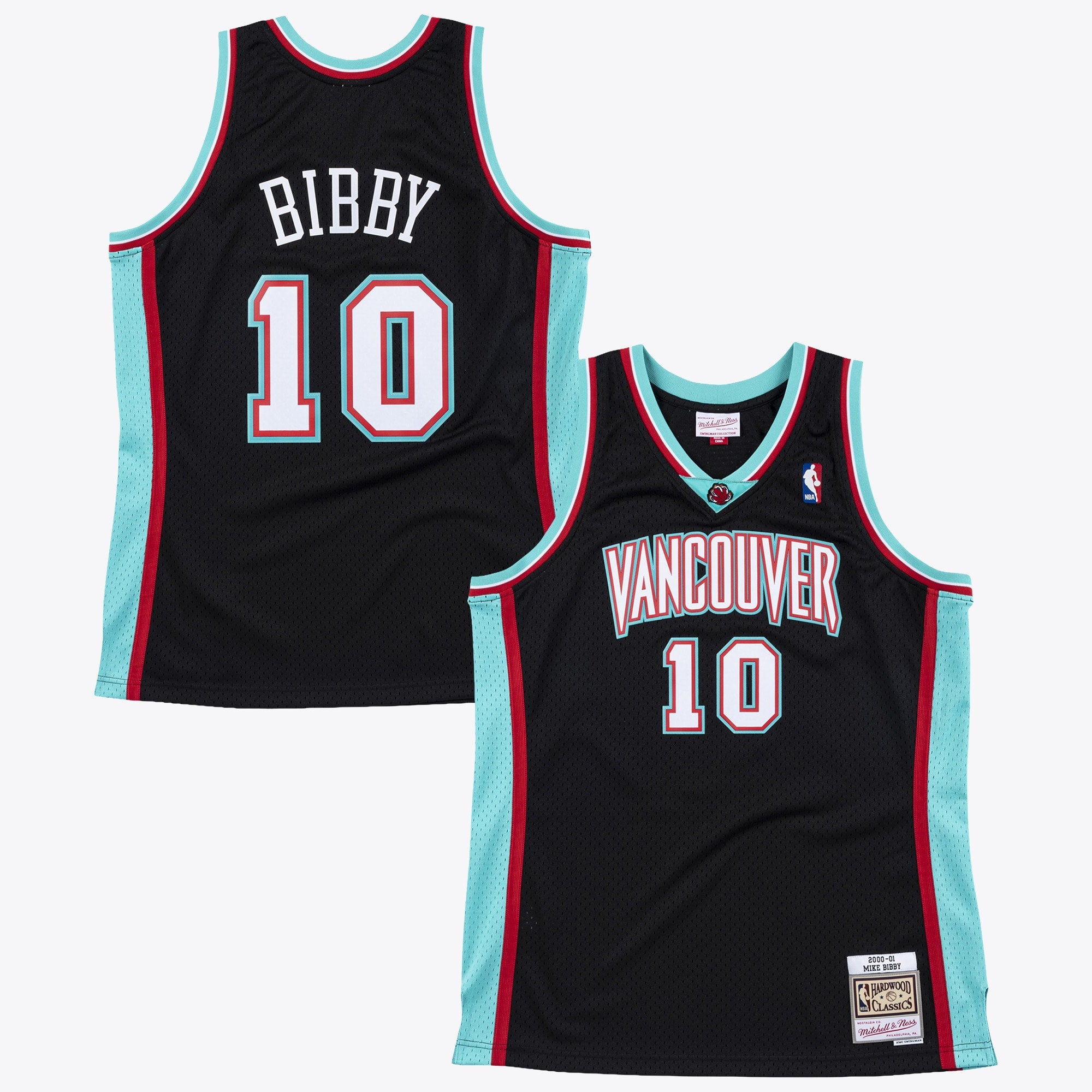 Mike Bibby Vancouver Grizzlies 2000 Authentic Swingman Jersey - Black