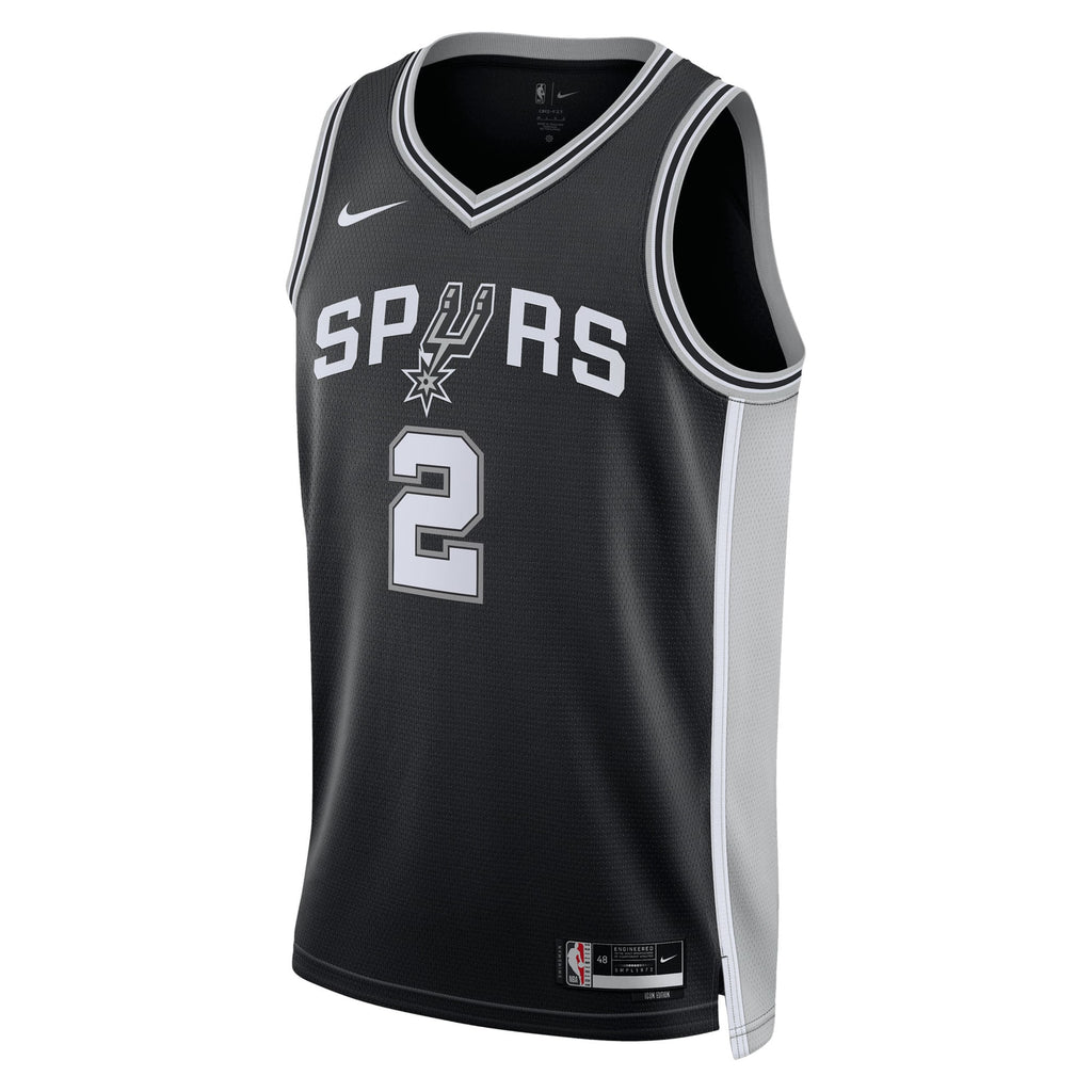 Dylan Harper San Antonio Spurs 2025 Icon Edition Swingman Jersey - Black - Unisex
