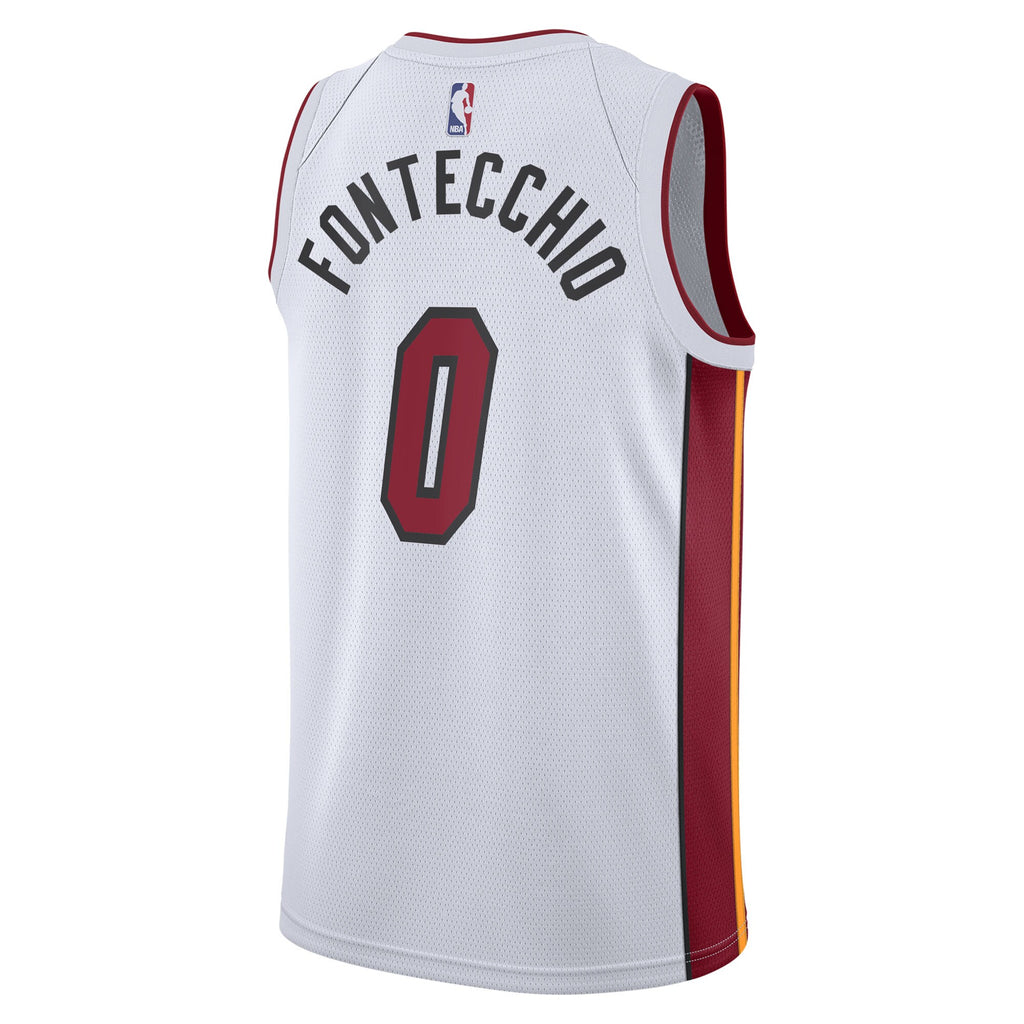Simone Fontecchio Miami Heat Association Edition Swingman Jersey - White - Youth