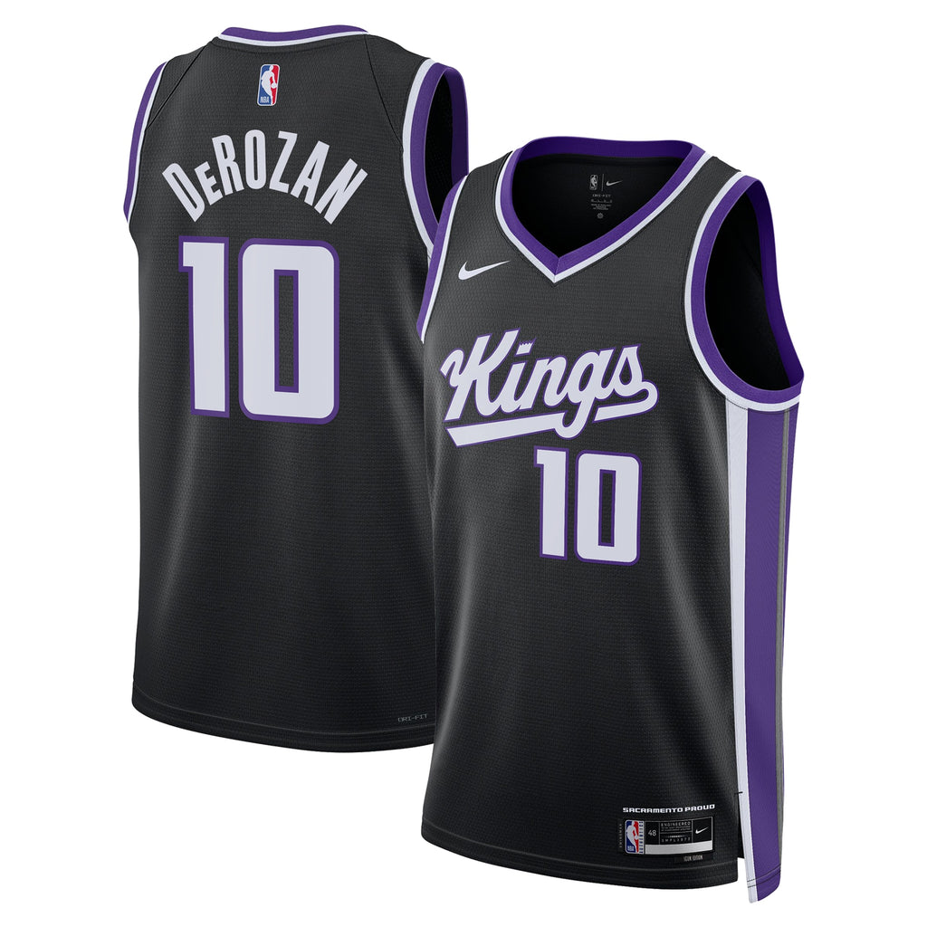 DeMar DeRozan Sacramento Kings Icon Edition Swingman Jersey - Black - Unisex