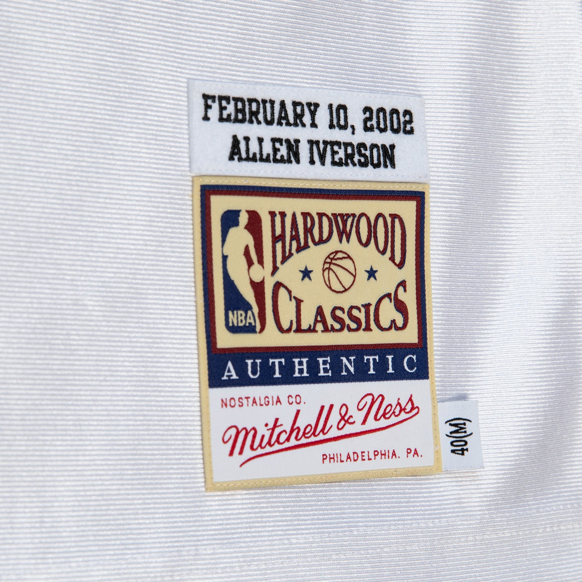 Allen Iverson Philadelphia 76ers 2002 All-Star East Authentic Jersey - White