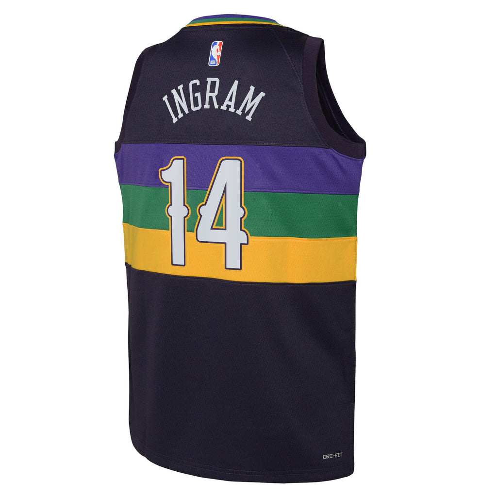 Brandon Ingram New Orleans Pelicans City Edition Swingman Jersey - Purple - Youth