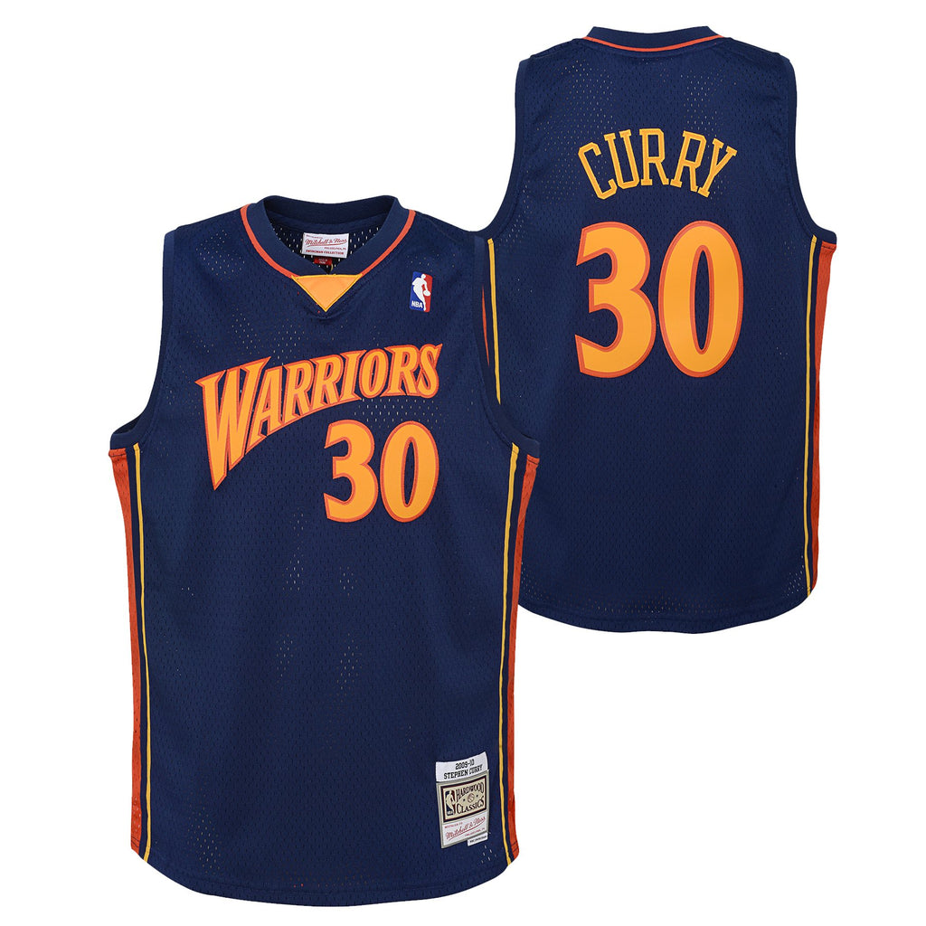 Stephen Curry Golden State Warriors Hardwood Classics Road Jersey - Youth