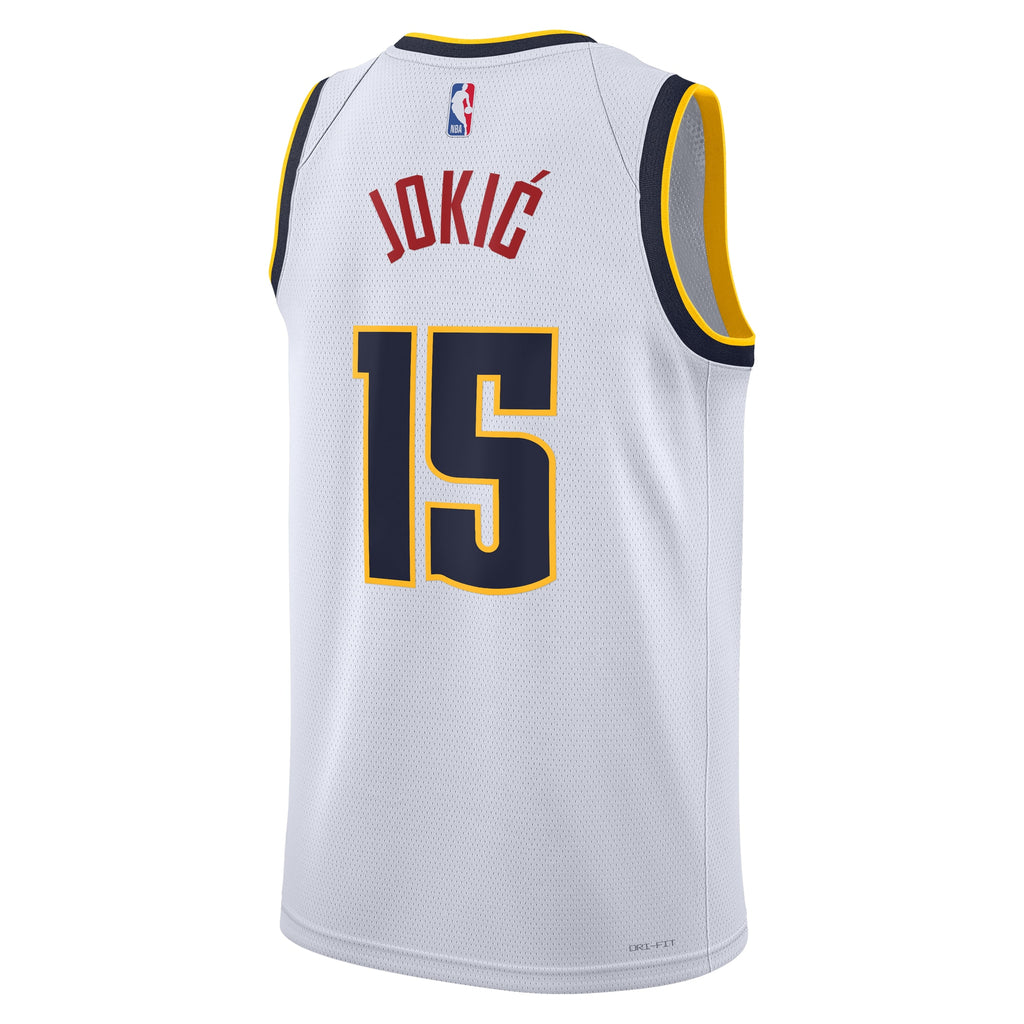 Nikola Jokić Denver Nuggets Swingman Association Jersey - White - Youth