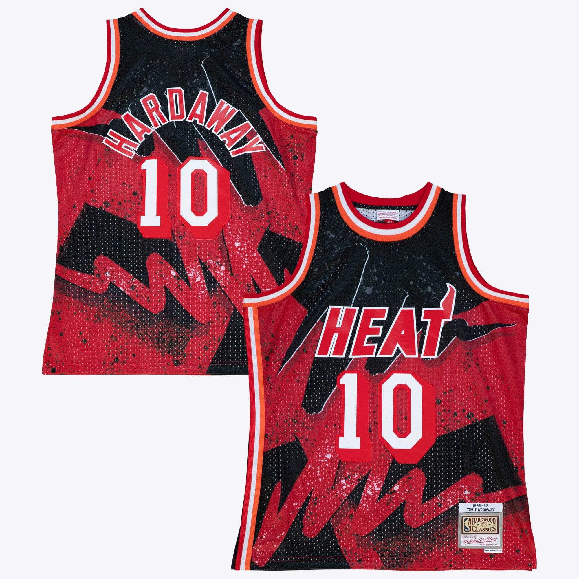 Tim Hardaway Miami Heat 1996 Hyper Hoops Swingman Jersey - Scarlet