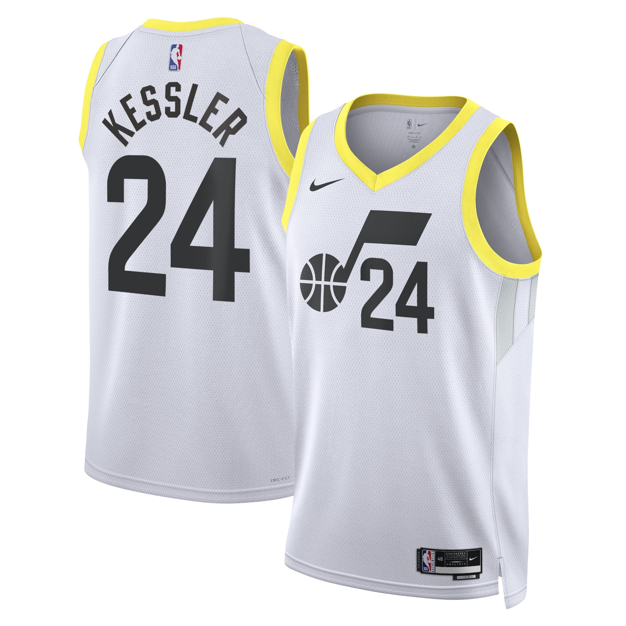 Walker Kessler Utah Jazz Association Edition Swingman Jersey - White - Unisex