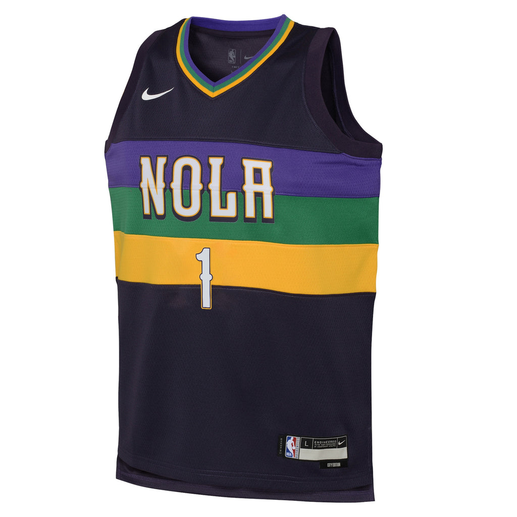 Zion Williamson New Orleans Pelicans City Edition Swingman Jersey - Purple - Youth