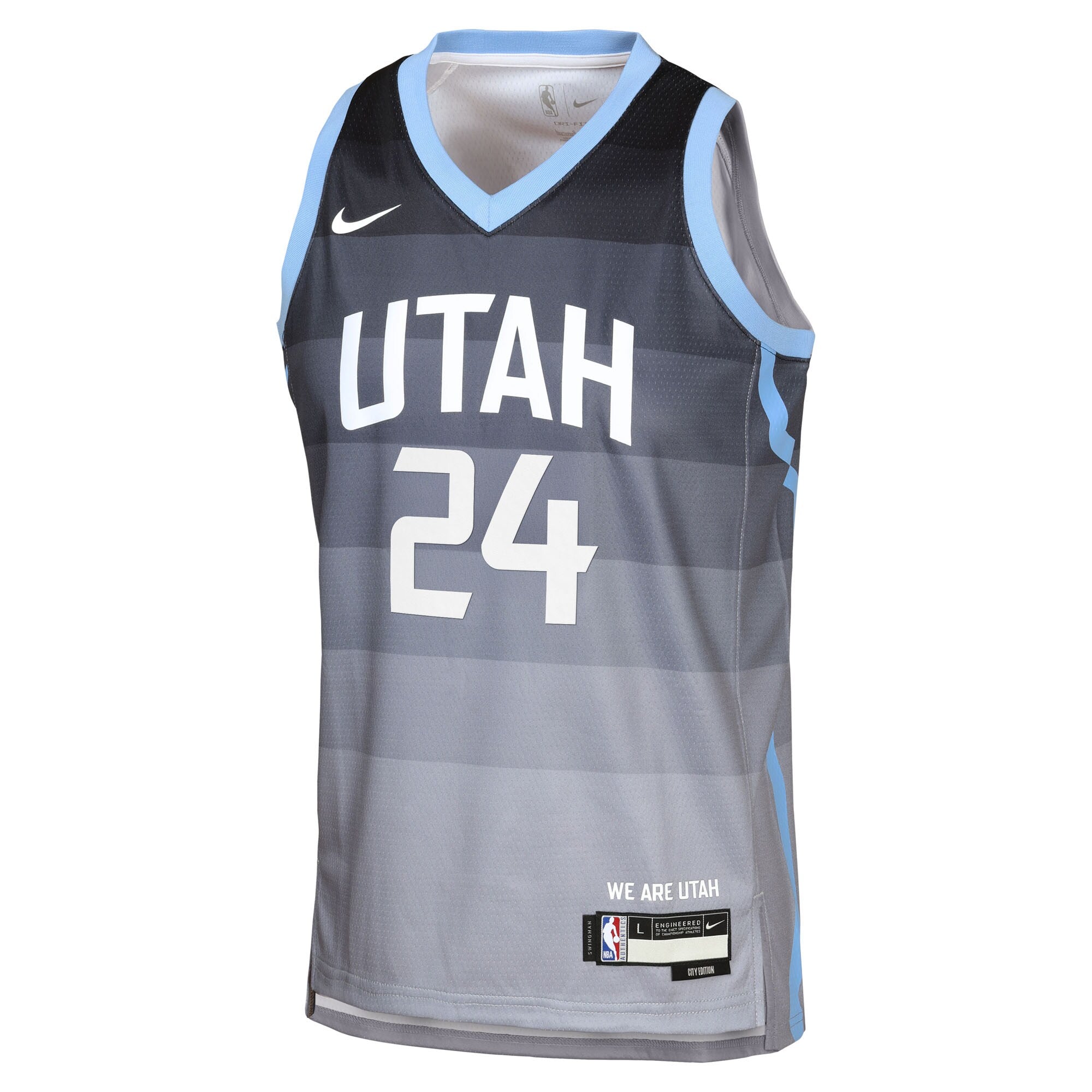 Walker Kessler Utah Jazz 2025/26 City Edition Swingman Jersey - Gray - Youth