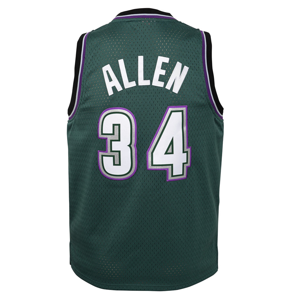 Ray Allen Milwaukee Bucks 1996-97 Hardwood Classics Swingman Jersey - Fir - Youth