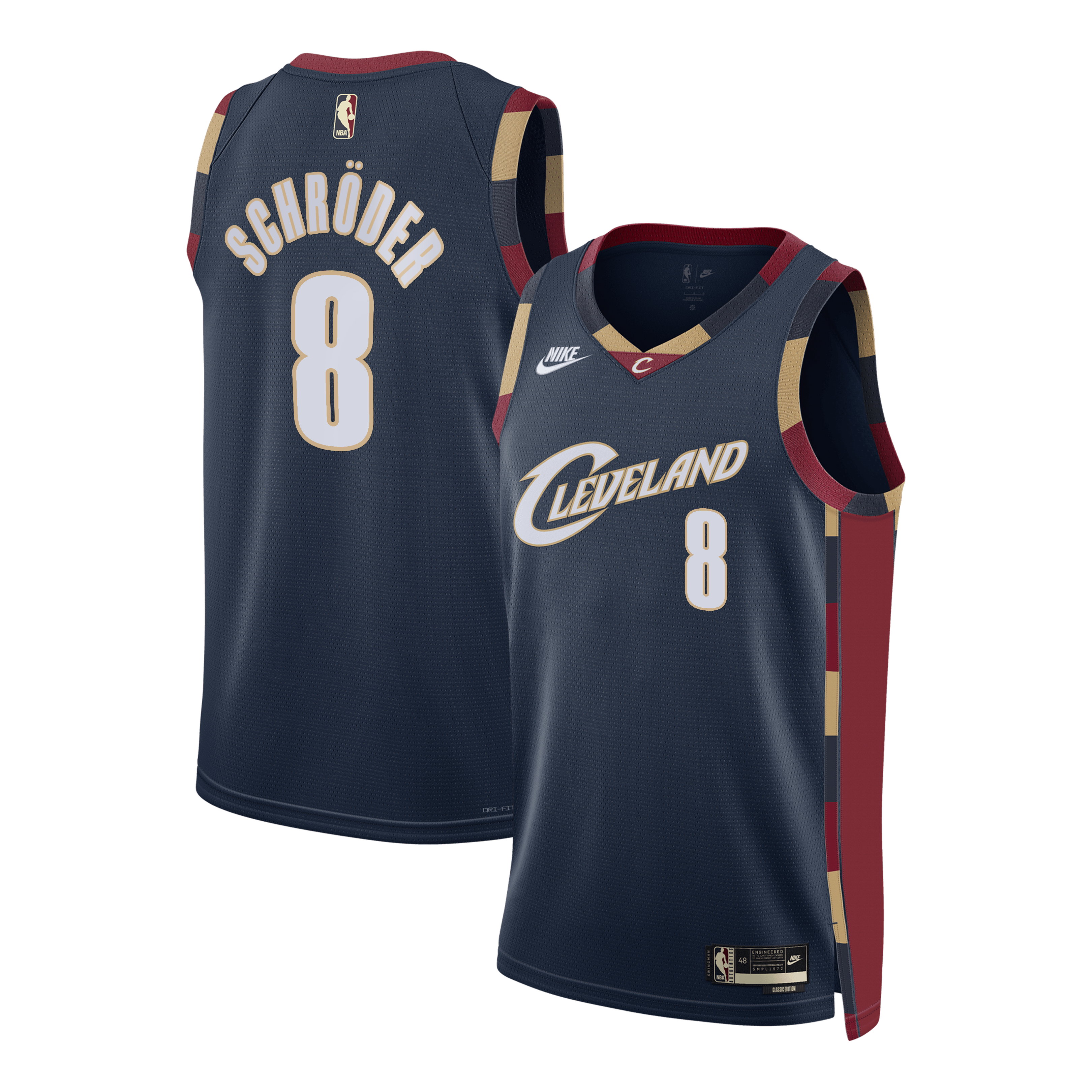 Dennis Schröder Cleveland Cavaliers Classic Edition Swingman Jersey - Navy - Unisex