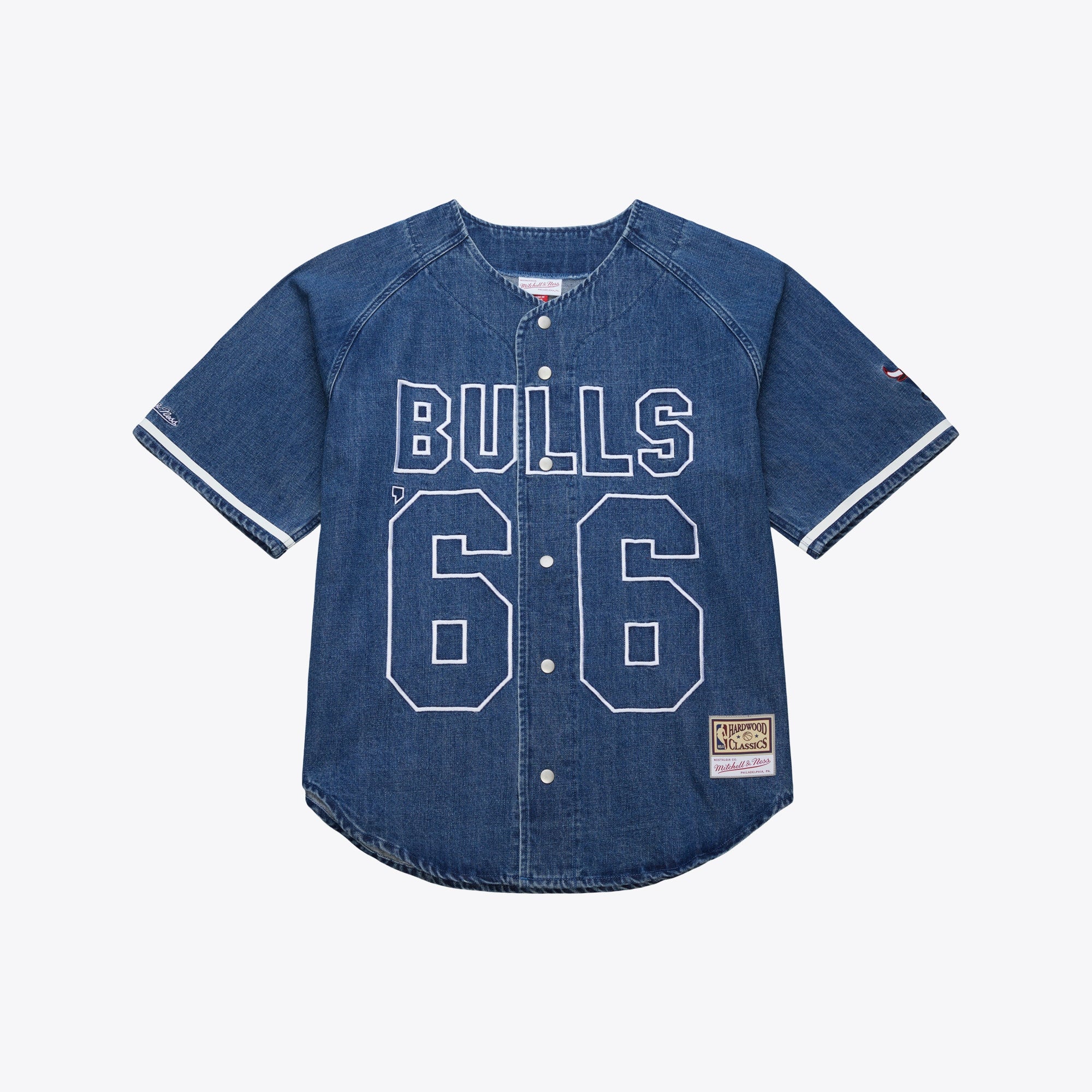 Chicago Bulls Summer Breeze Baseball Jersey - Blue - Mens