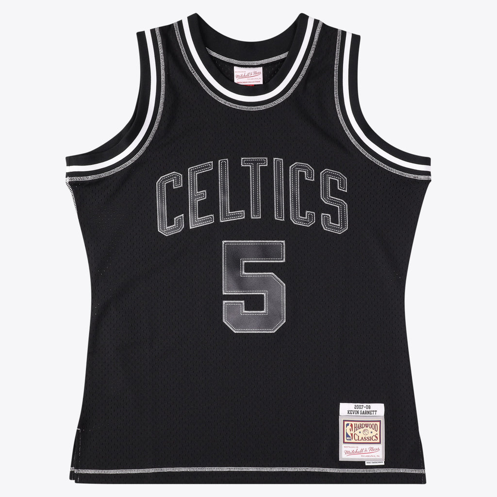 Kevin Garnett Boston Celtics 2007 Contrast 2K Swingman Jersey - Black