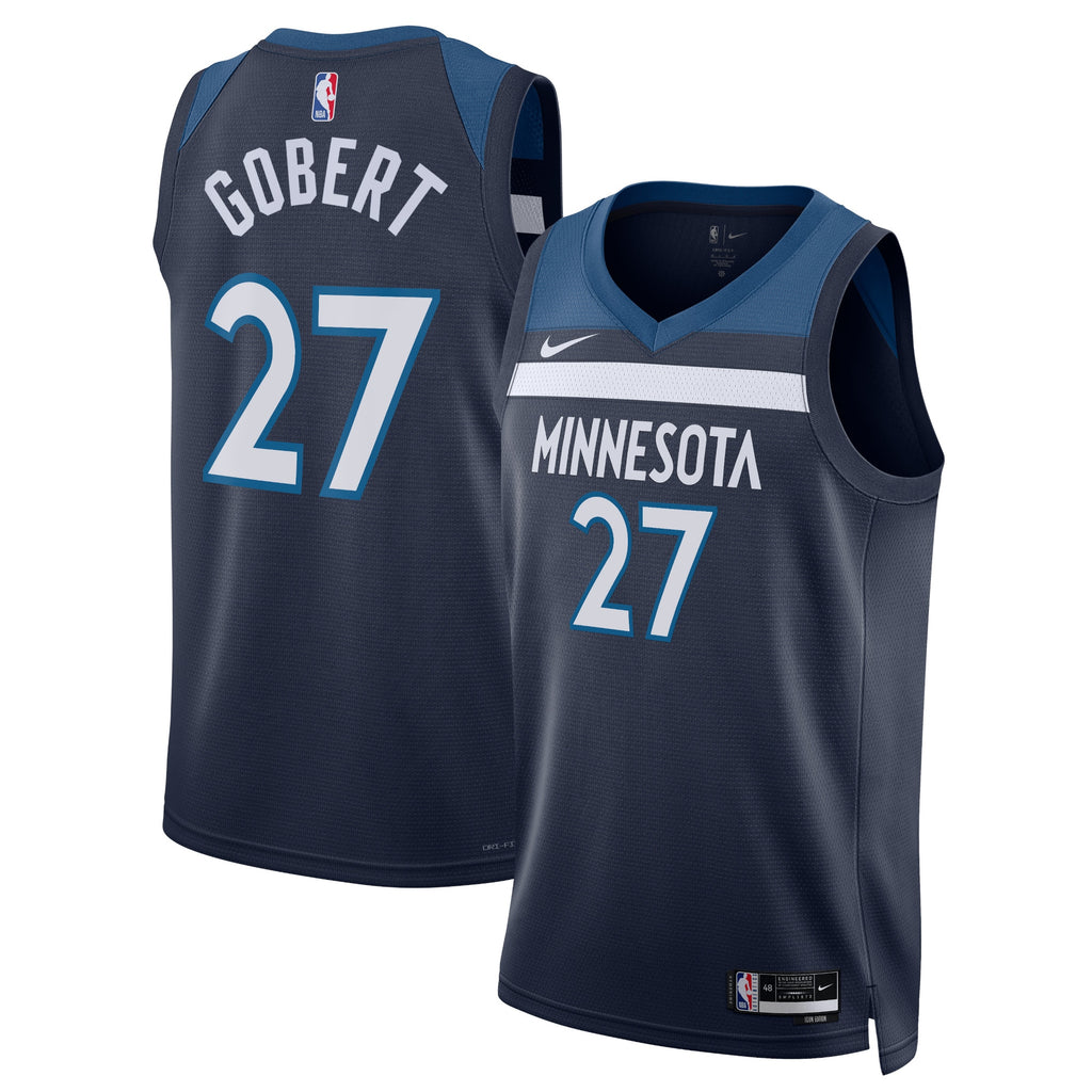 Rudy Gobert Minnesota Timberwolves Icon Edition Swingman Jersey - Navy - Unisex