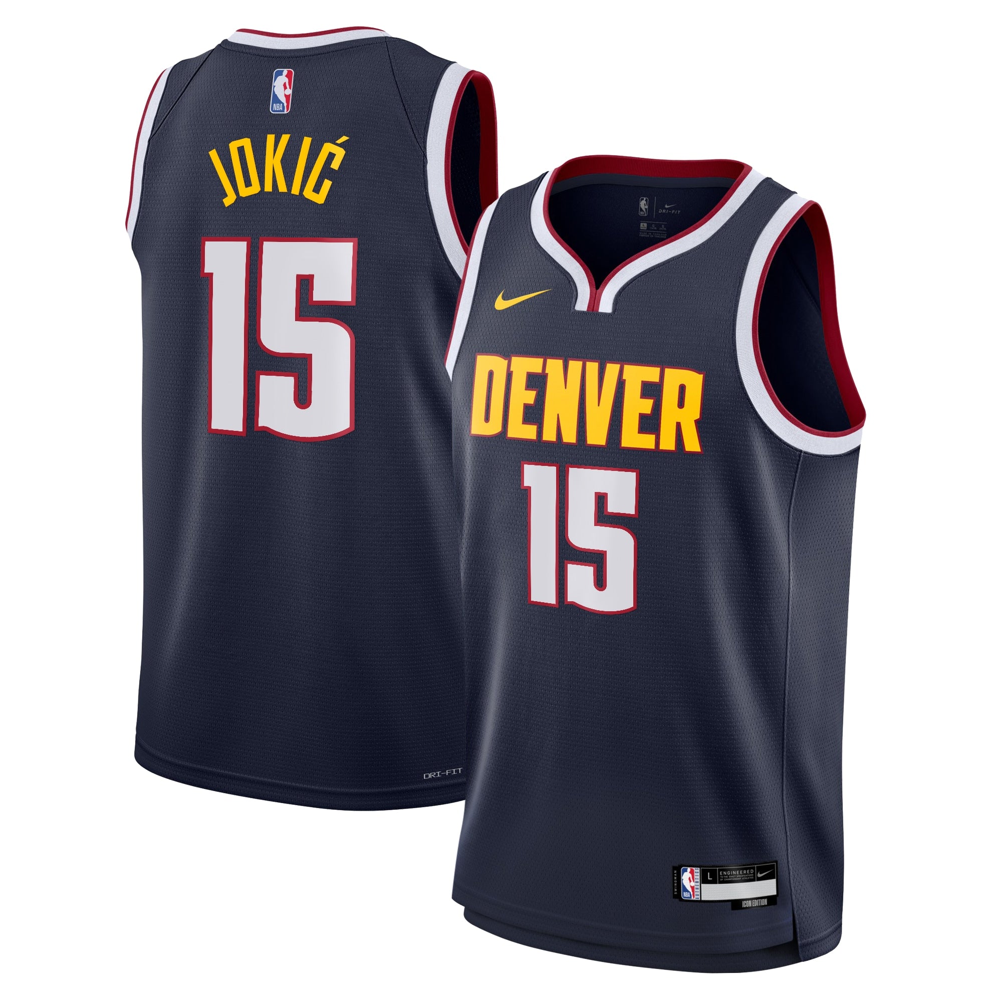 Nikola Jokić Denver Nuggets Swingman Icon Jersey - Navy - Youth