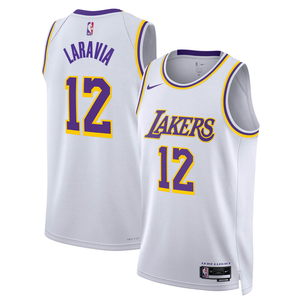 Jake LaRavia Los Angeles Lakers Association Edition Swingman Jersey - White - Unisex