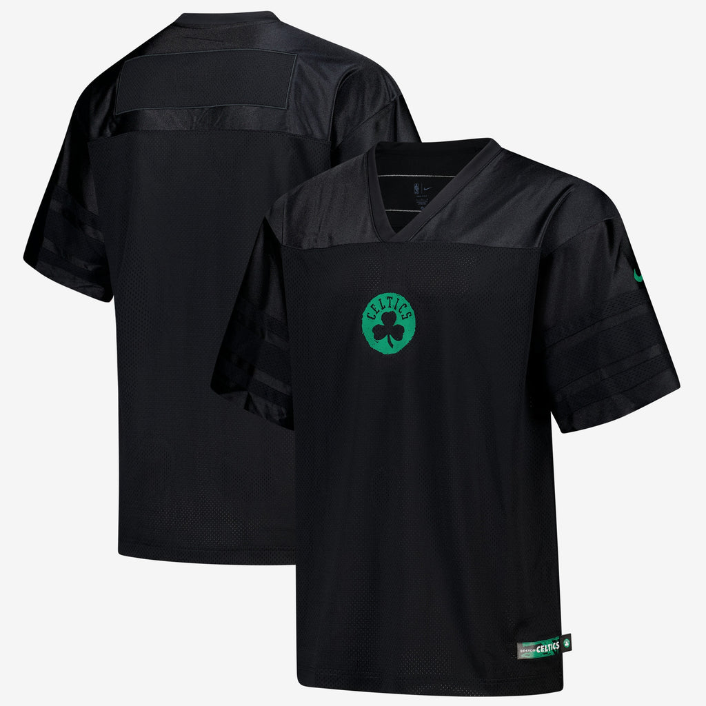 Boston Celtics Courtside Football Jersey - Black - Mens
