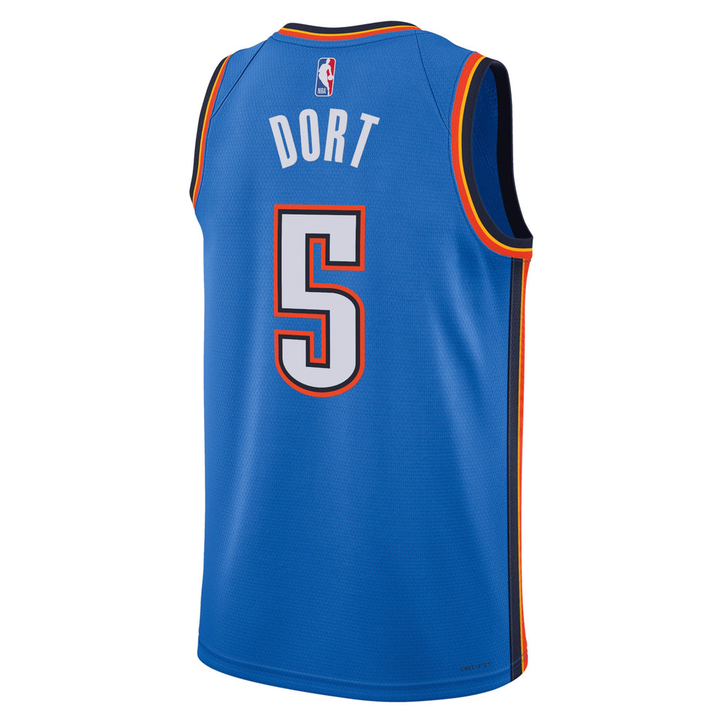 Luguentz Dort Oklahoma City Thunder Icon Edition Swingman Jersey - Blue - Unisex