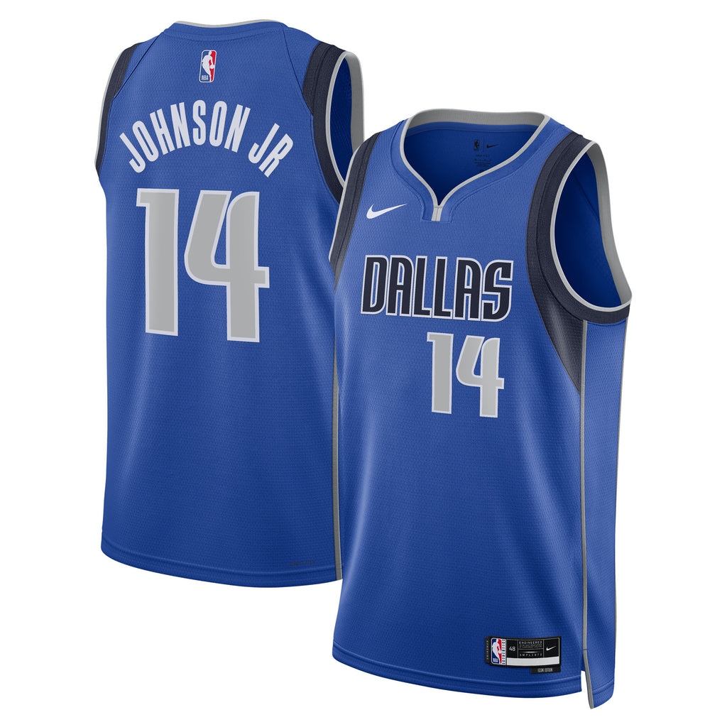 Morez Johnson Jr. Dallas Mavericks Swingman Icon Jersey - Blue - Unisex