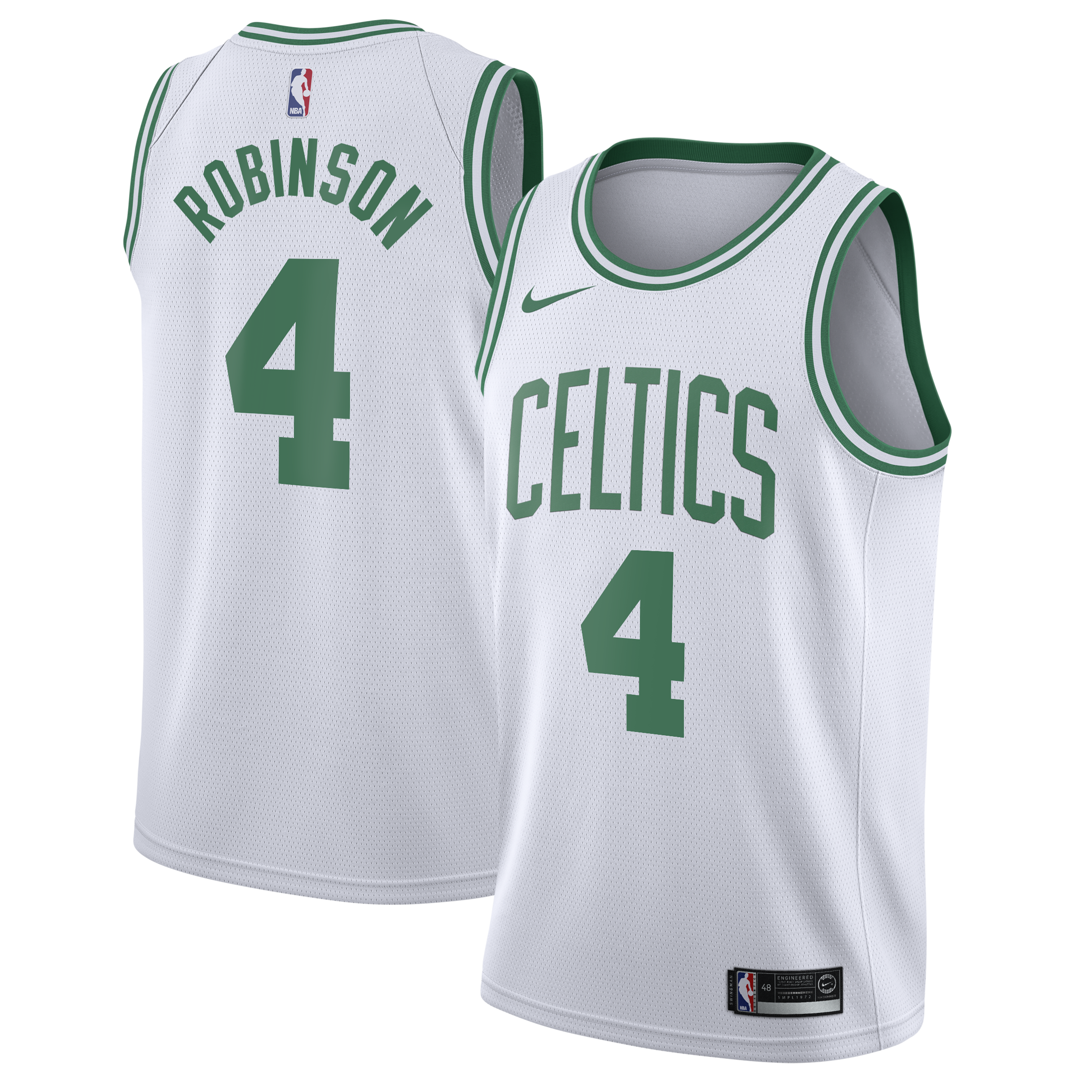 Mitchell Robinson Boston Celtics Association Edition Swingman Jersey - White - Youth