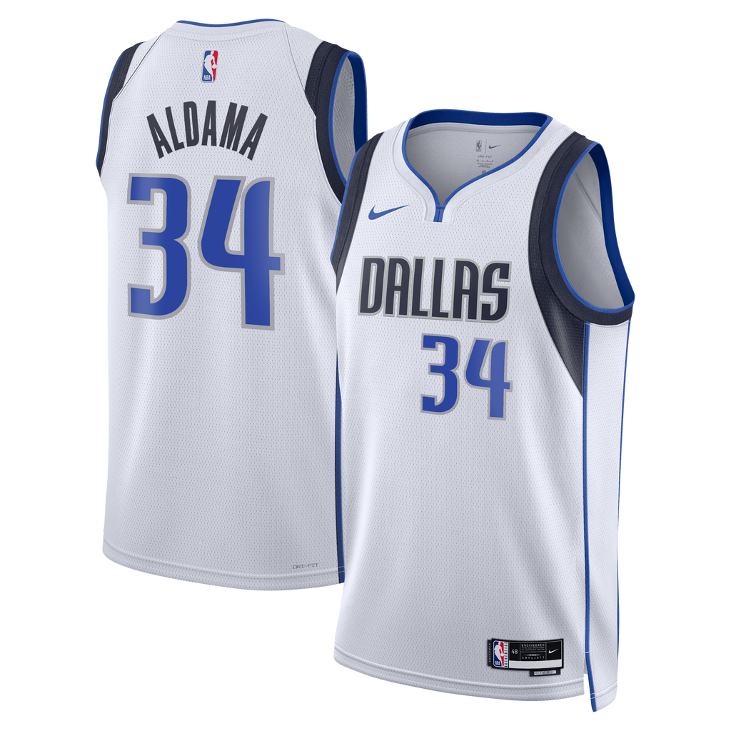 Santi Aldama Dallas Mavericks Association Edition Swingman Jersey - White - Unisex