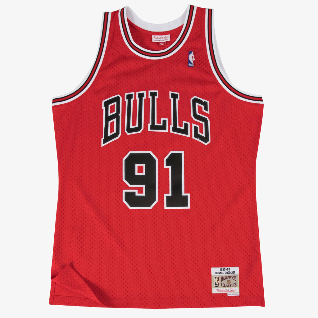 Dennis Rodman Chicago Bulls 1997-98 Swingman Road Jersey