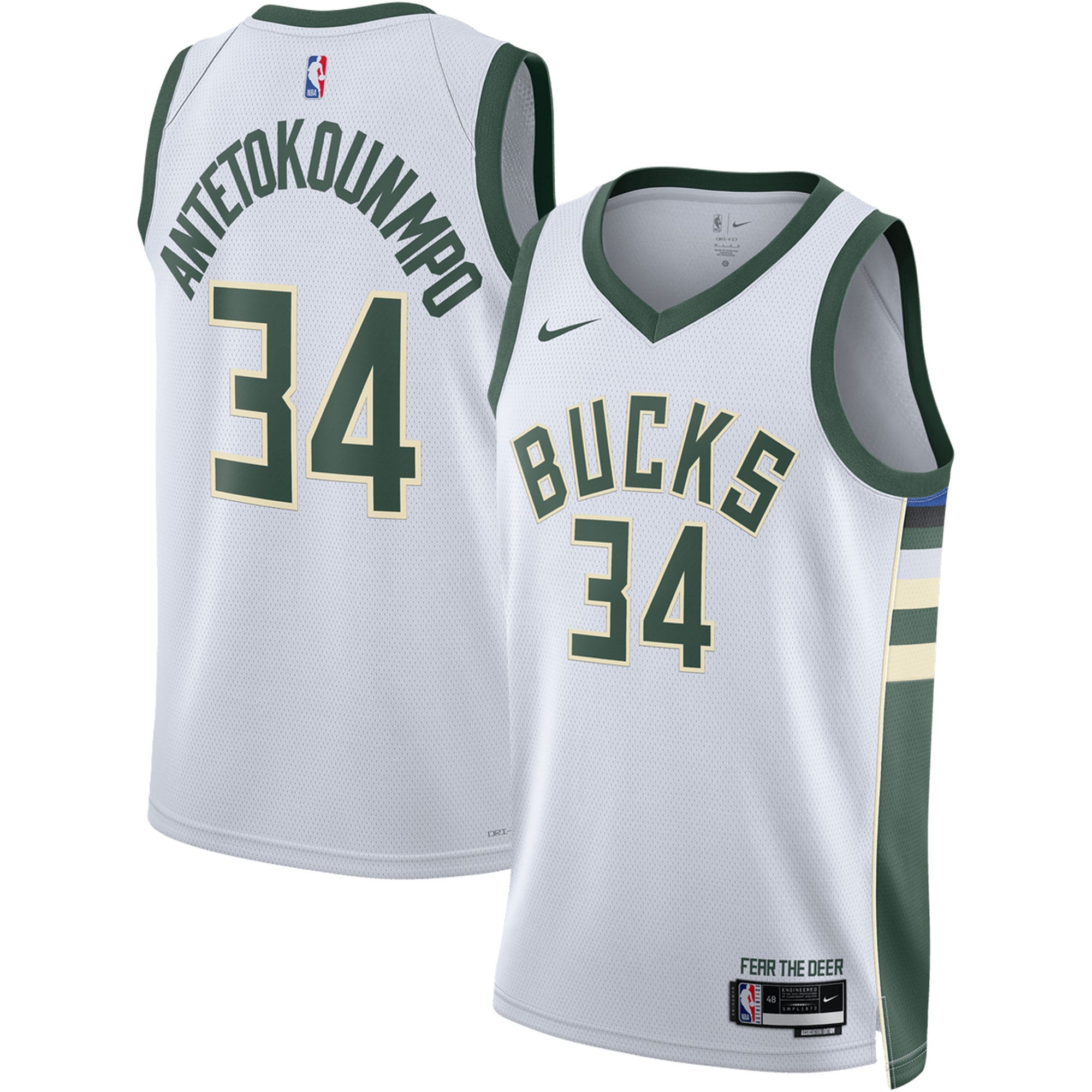 Giannis Antetokounmpo Milwaukee Bucks Swingman Association Jersey