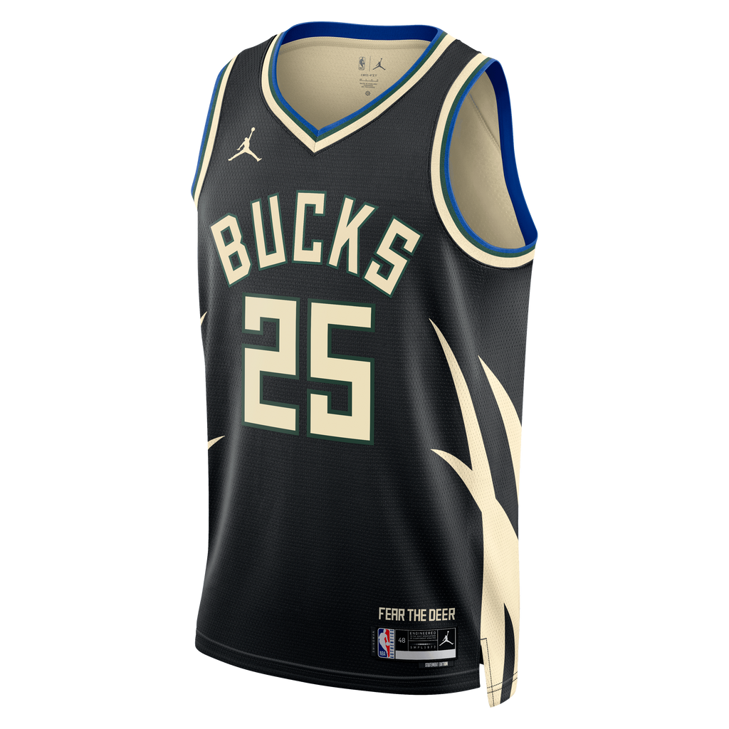 Kasparas Jakučionis Milwaukee Bucks Statement Edition Swingman Jersey - Hunter Green - Unisex