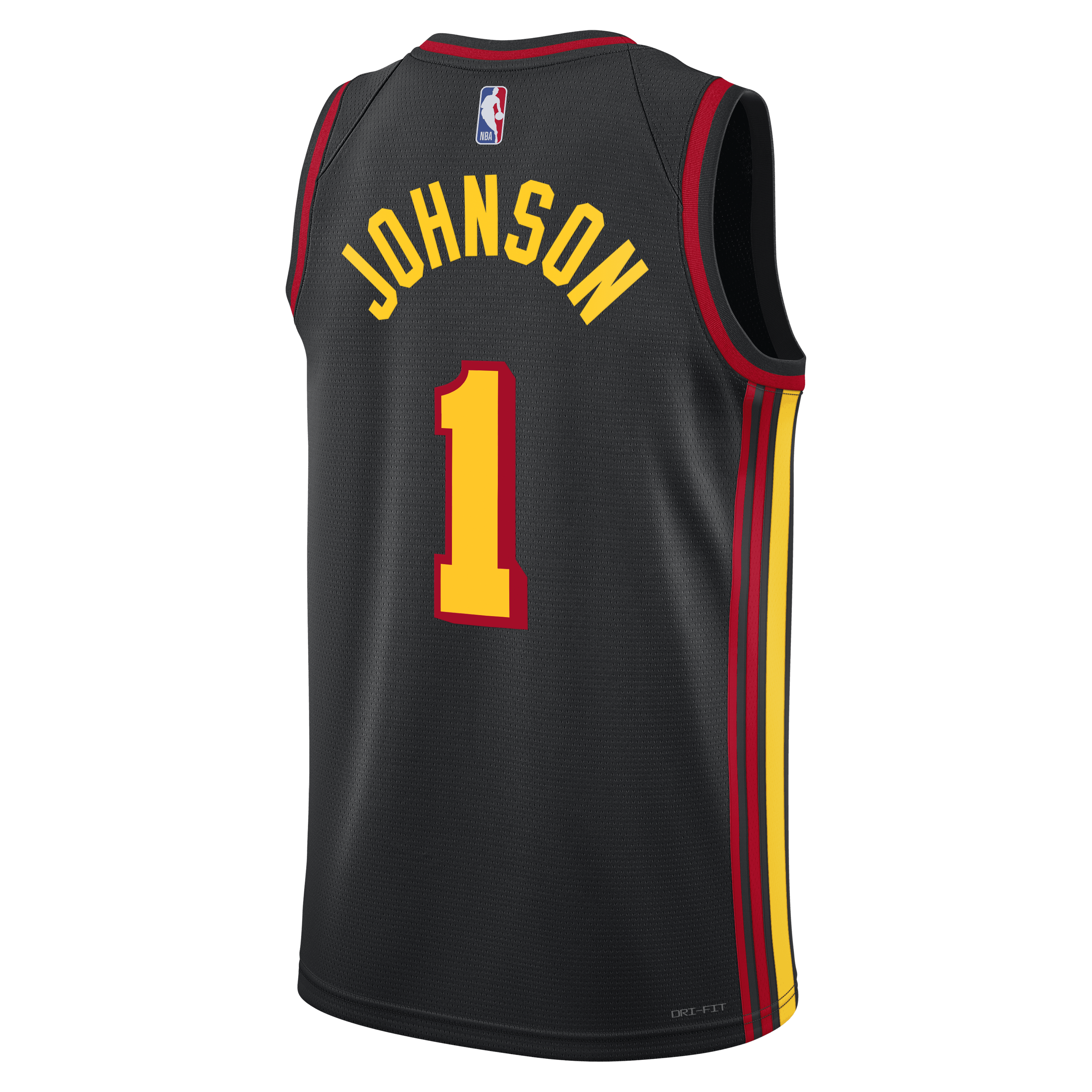 Jalen Johnson Atlanta Hawks Statement Edition Swingman Jersey - Black - Unisex