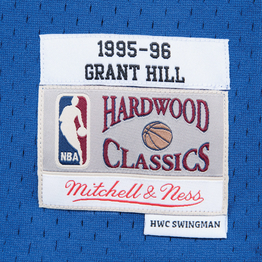 Grant Hill Detroit Pistons 1995-96 Swingman Road Jersey
