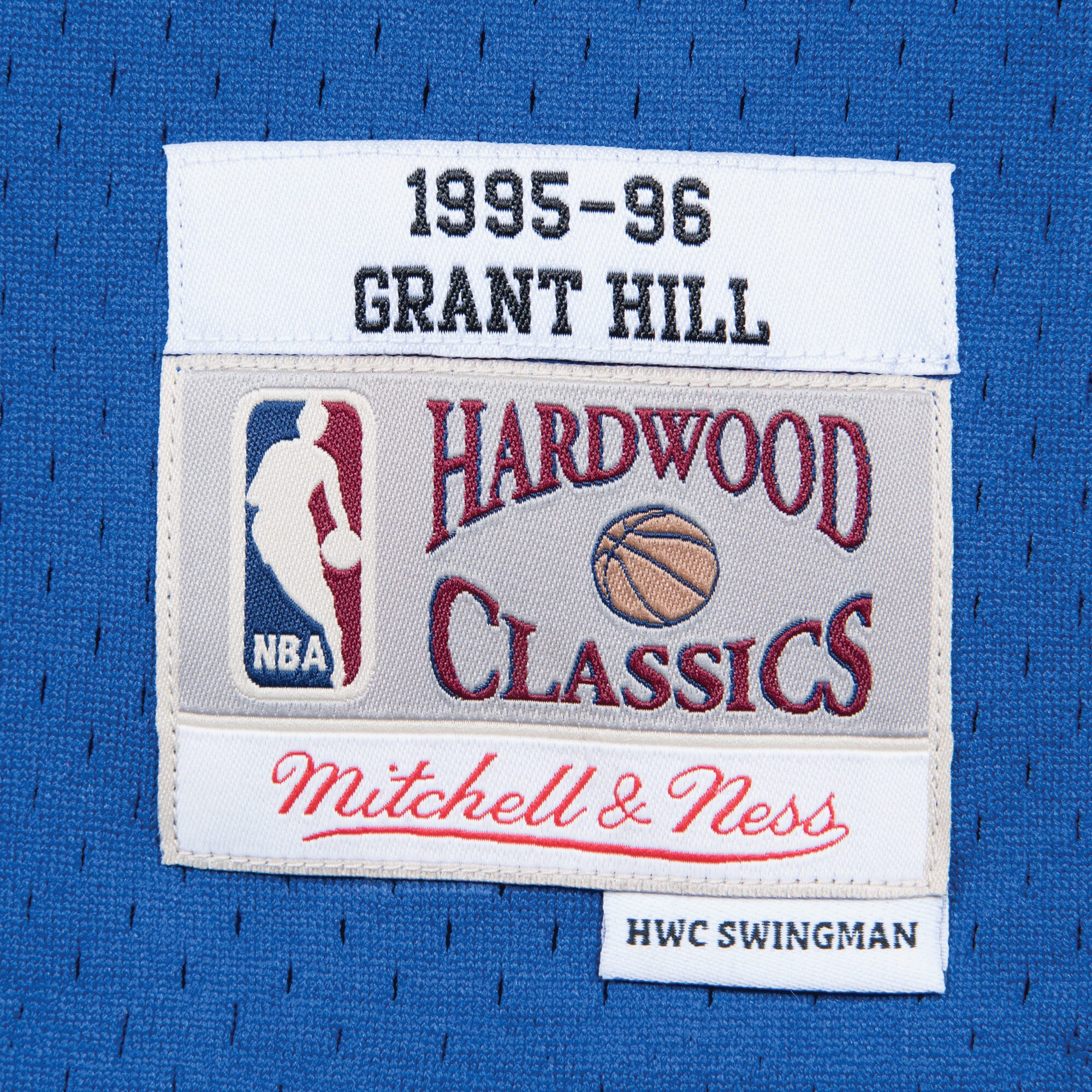 Grant Hill Detroit Pistons 1995-96 Swingman Road Jersey