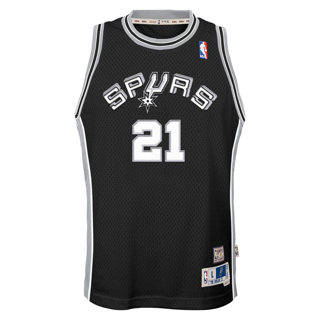 Tim Duncan San Antonio Spurs 1998-99 Hardwood Classics Swingman Road Jersey - Black - Youth